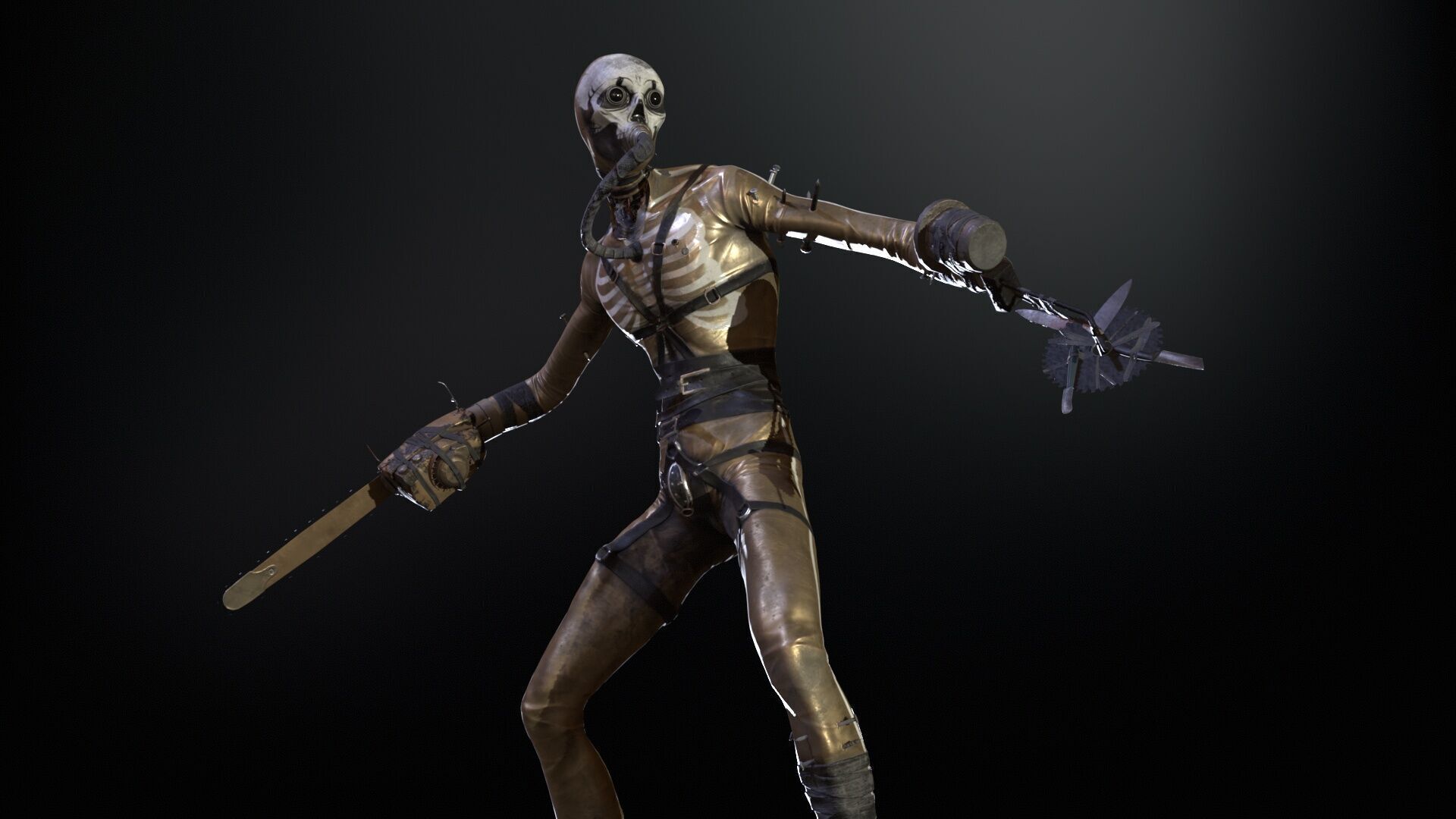 SlenderManiac Low-poly 3D model_14