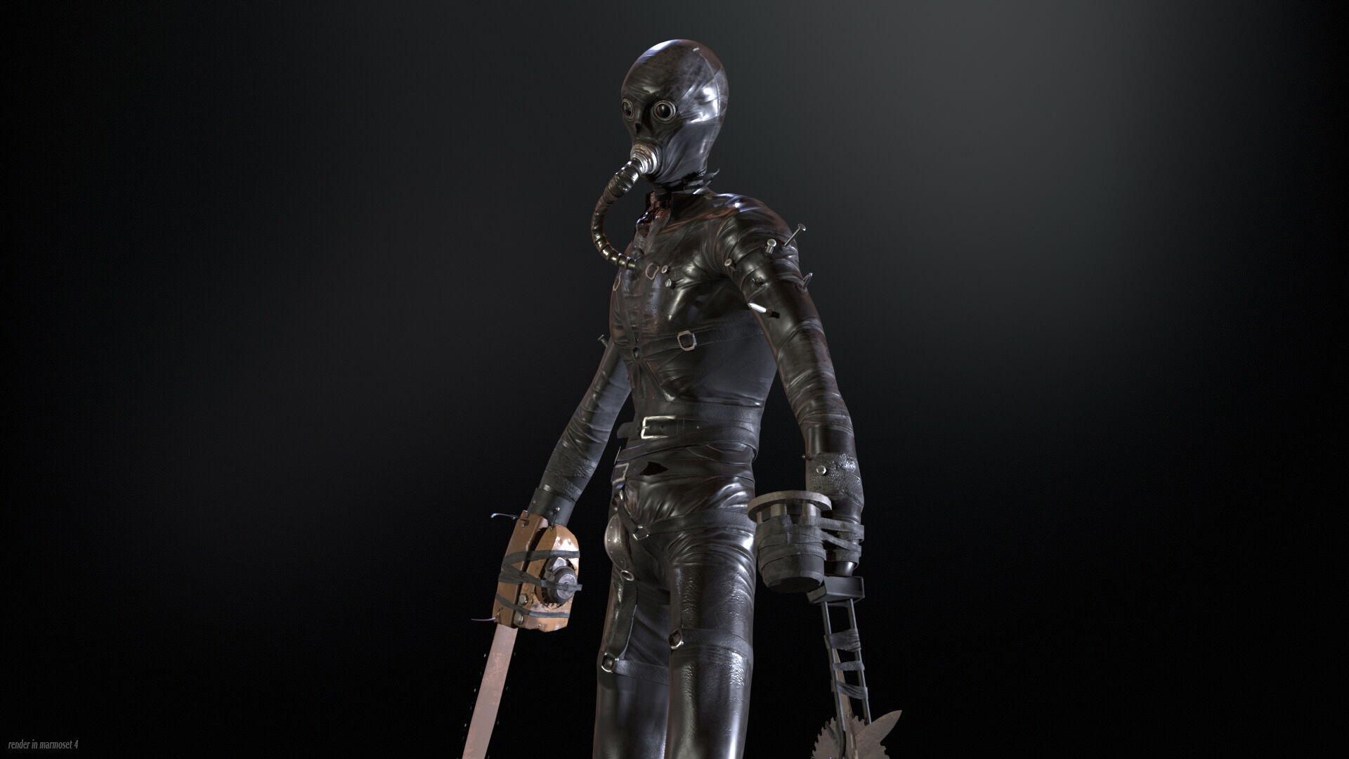 SlenderManiac Low-poly 3D model_3