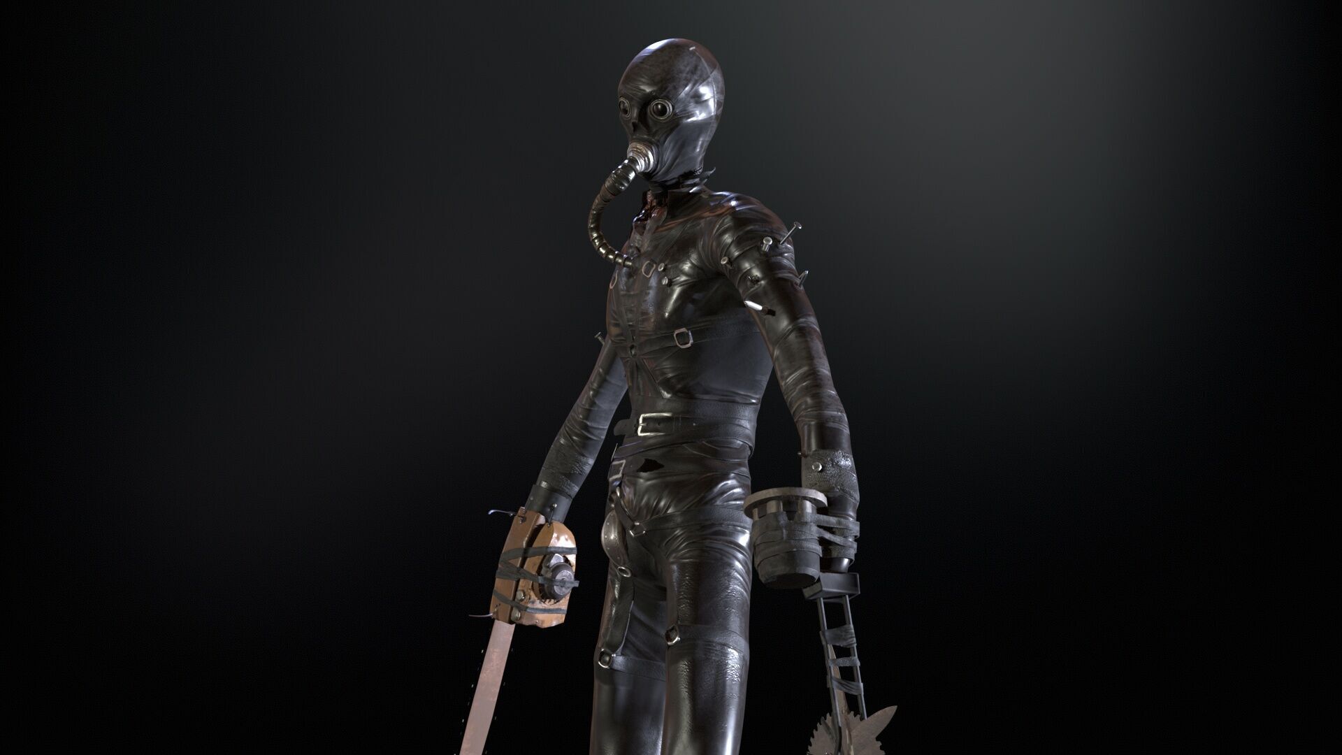 SlenderManiac Low-poly 3D model_7