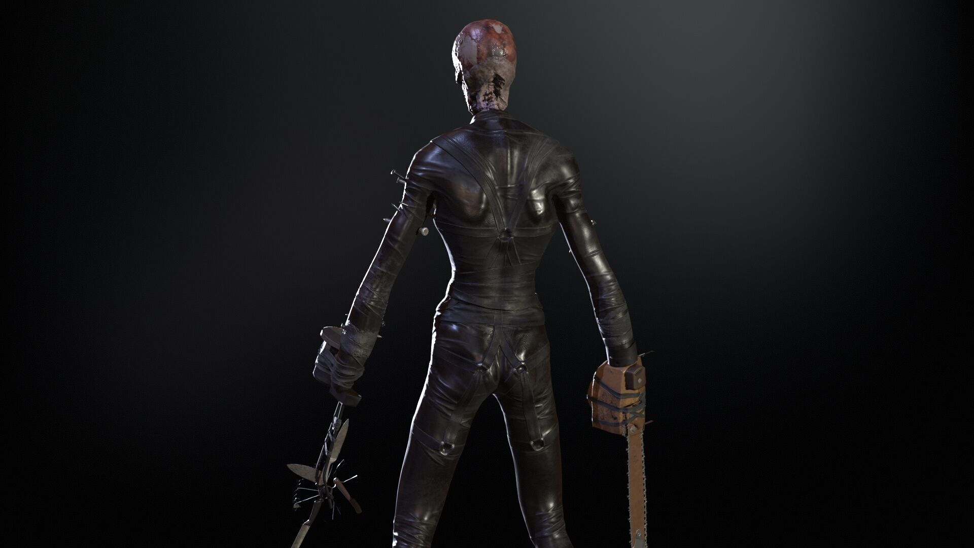 SlenderManiac Low-poly 3D model_11