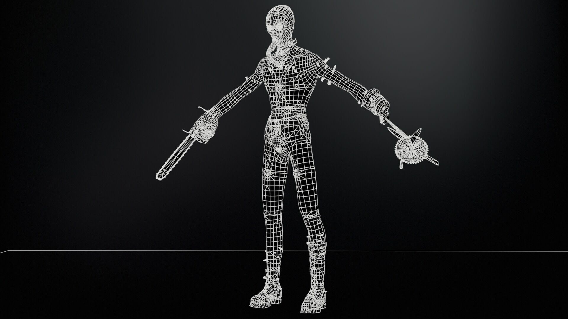 SlenderManiac Low-poly 3D model_23