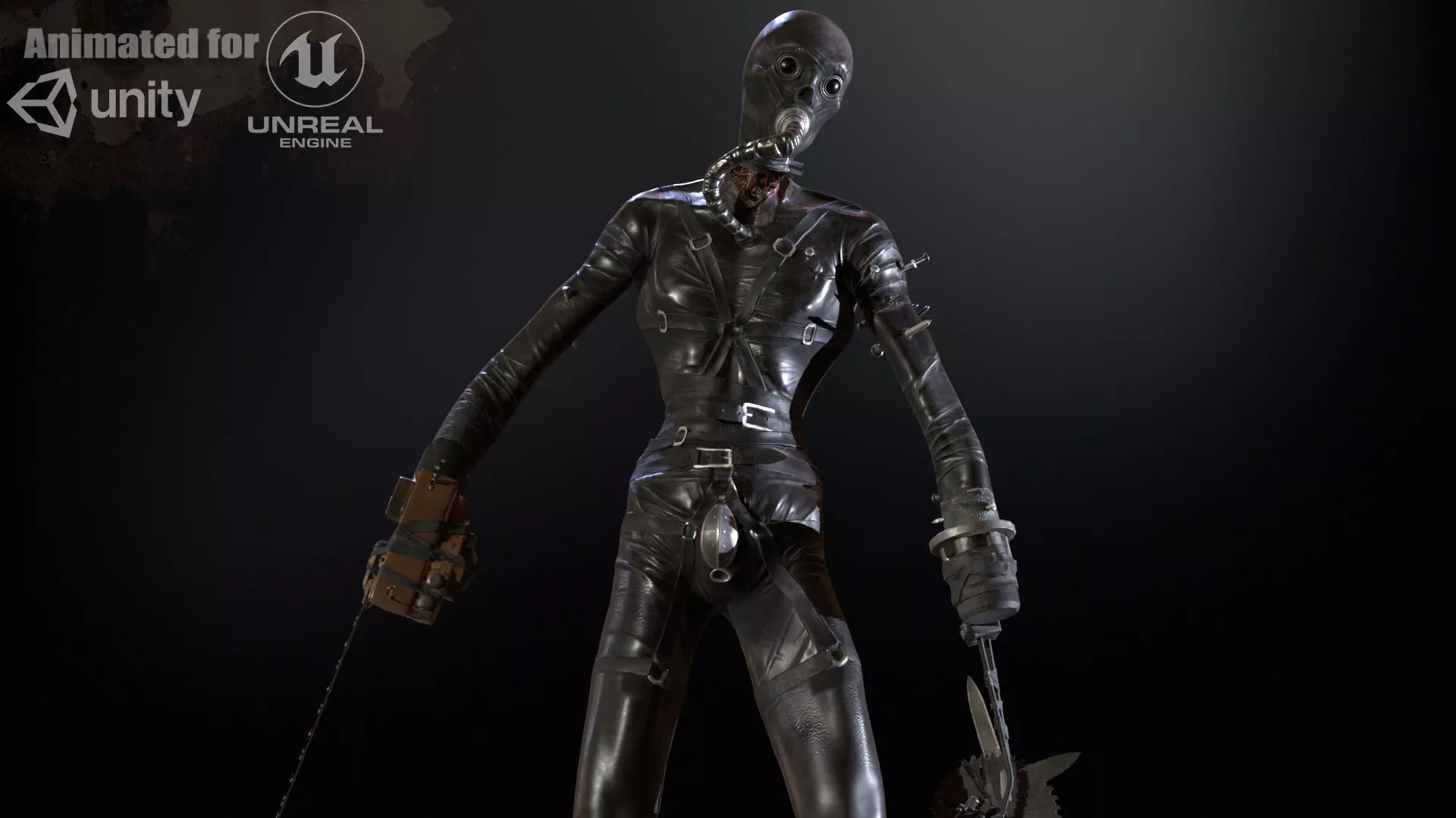 SlenderManiac Low-poly 3D model_0