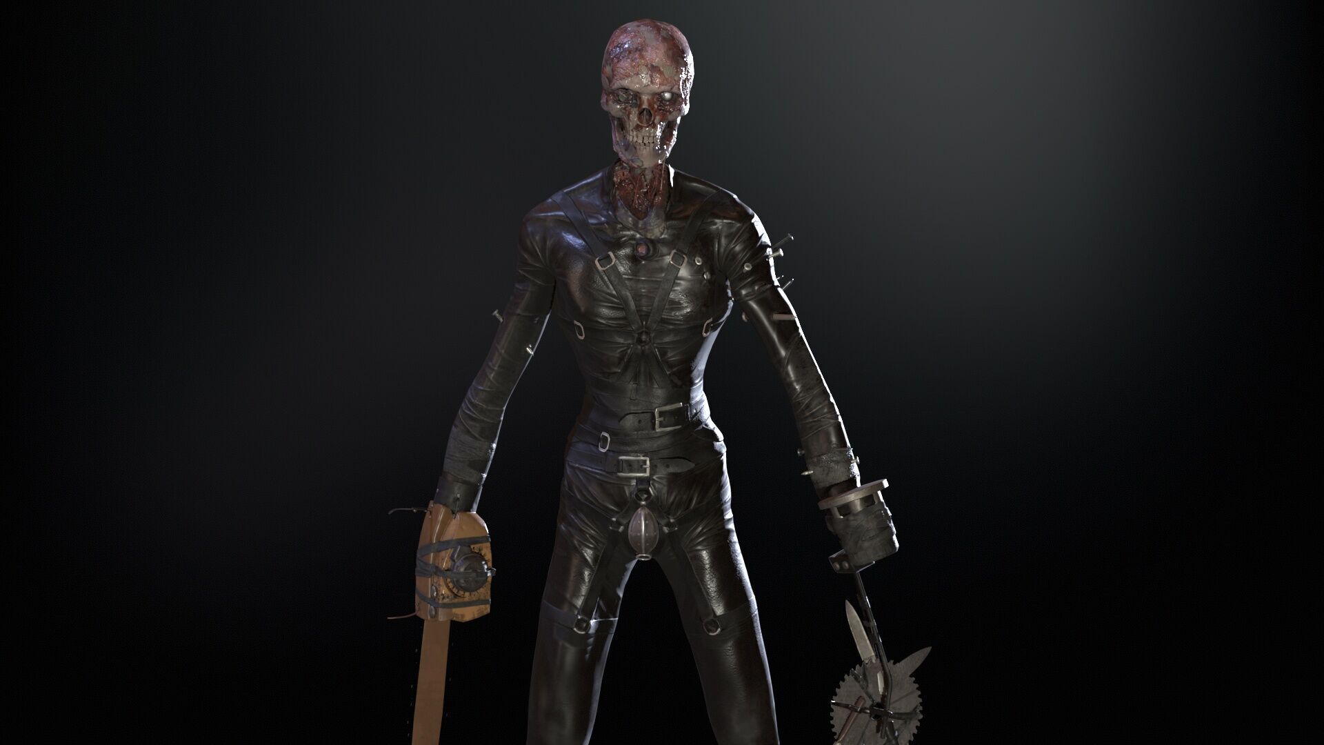 SlenderManiac Low-poly 3D model_10