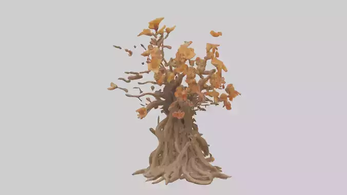 Flowering Root Sculpture model