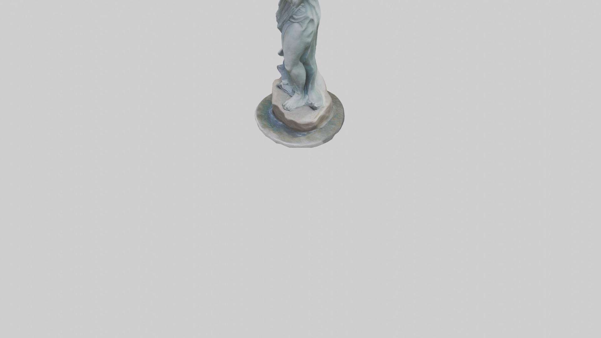 Flowing Riverstone statue model Low-poly 3D model_6