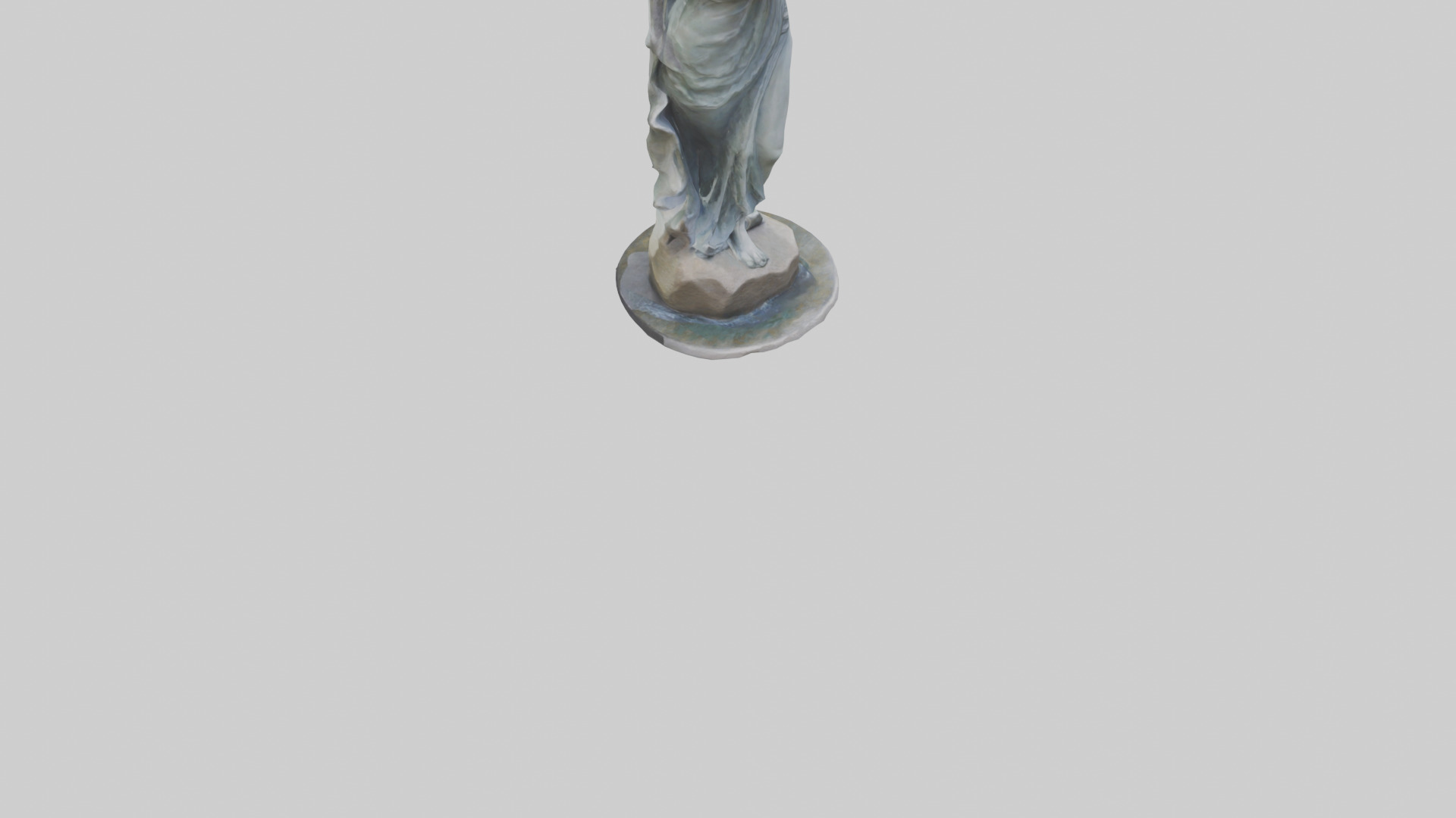 Flowing Riverstone statue model Low-poly 3D model_7