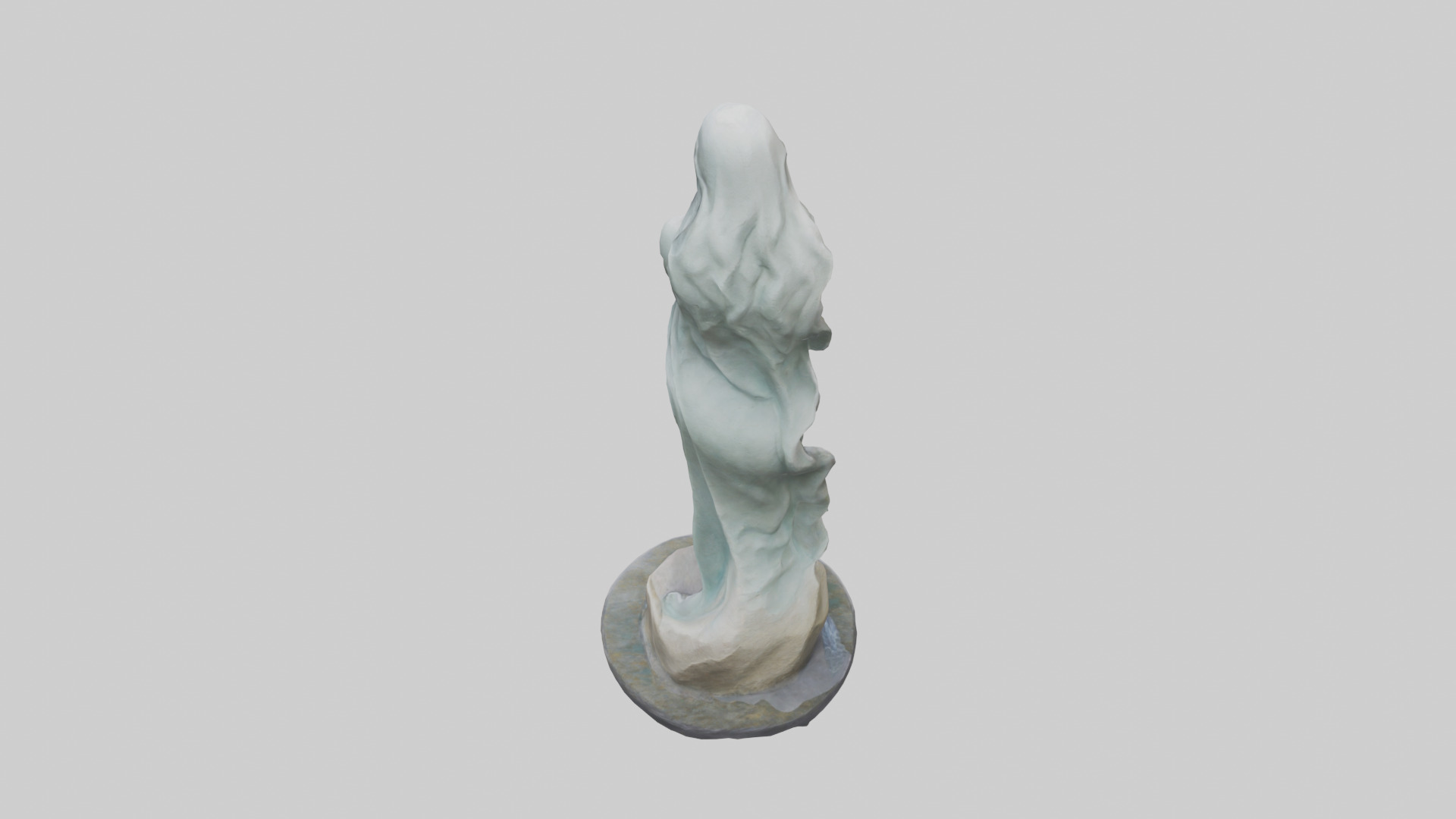 Flowing Riverstone statue model Low-poly 3D model_25