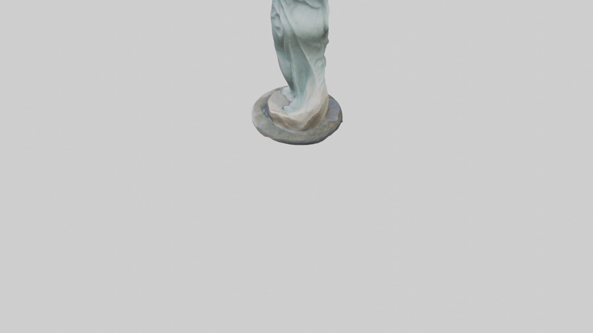 Flowing Riverstone statue model Low-poly 3D model_4