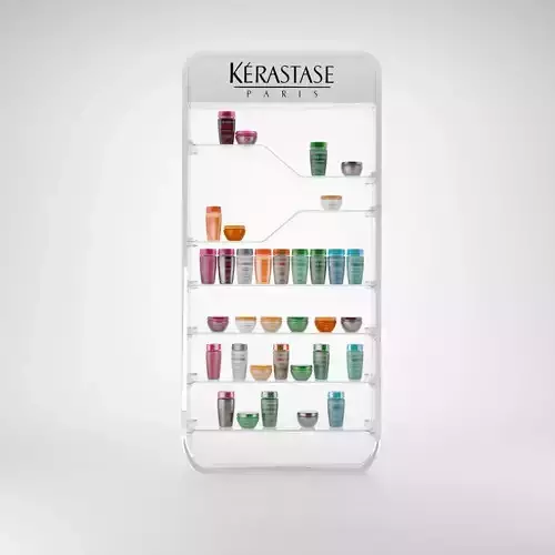 Showcase with Kerastase cosmetics