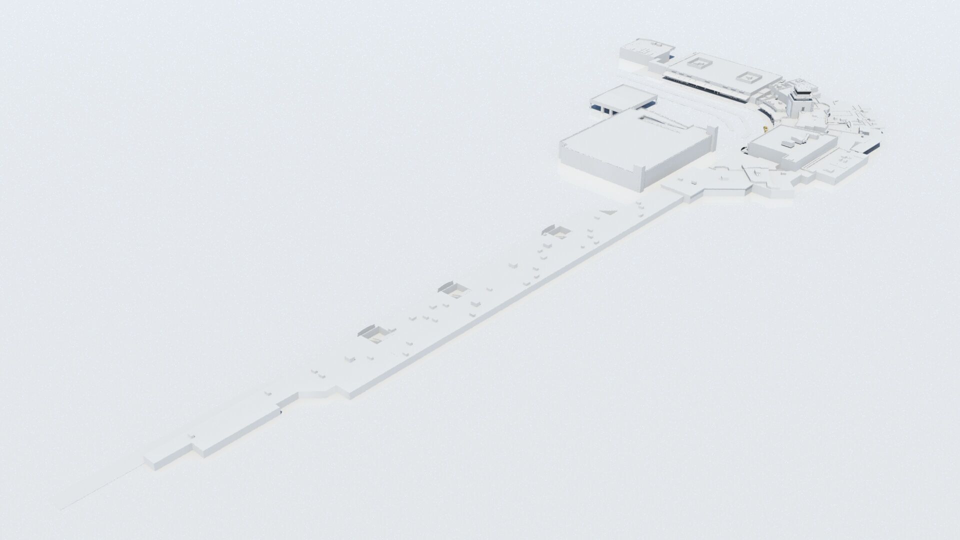 BUR Burbank Bob Hope Old Terminal A Model Low-poly 3D model_6