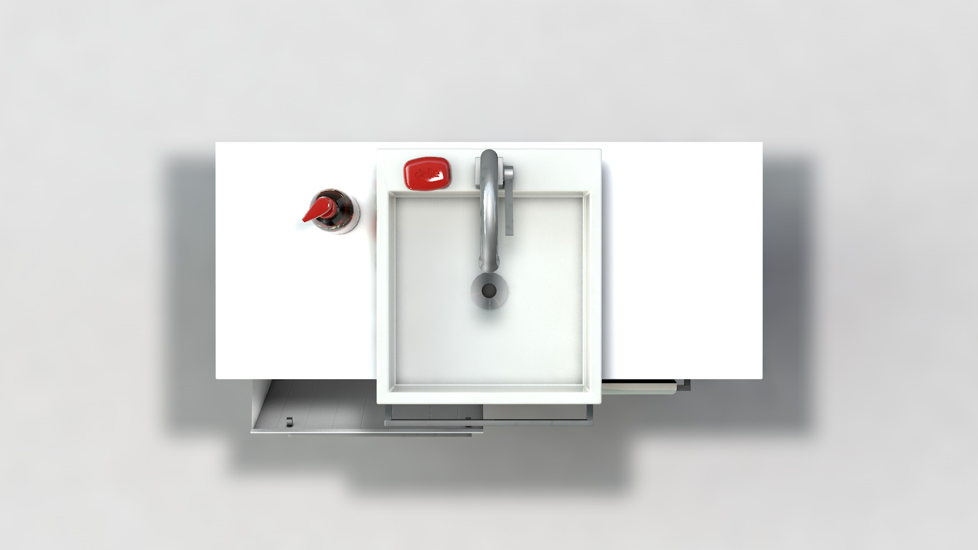 Bathroom Sink and Cabinet 3D model_3