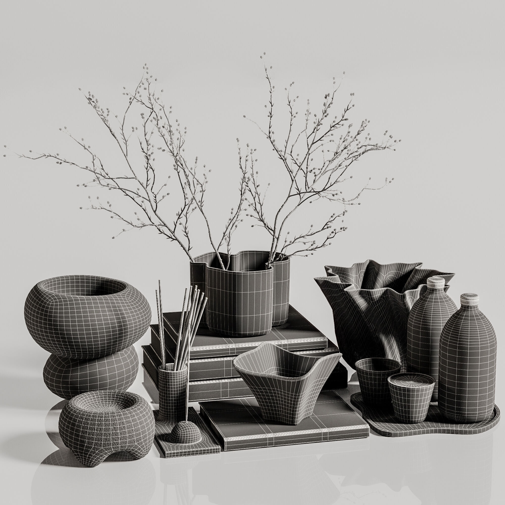 decorative set 126 3D model_3