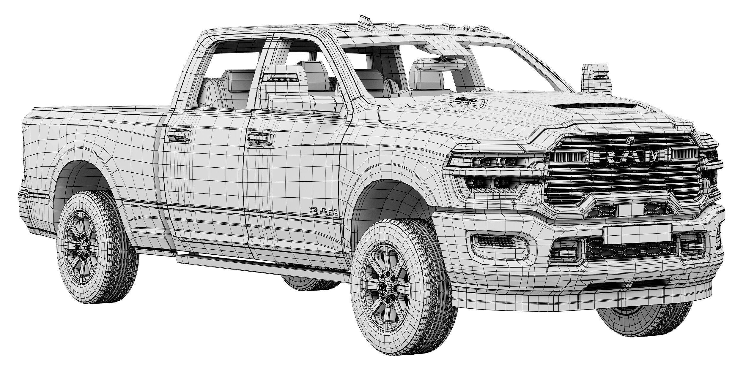 RAM 2500 Heavy Duty Laramie 2025 3D model_14