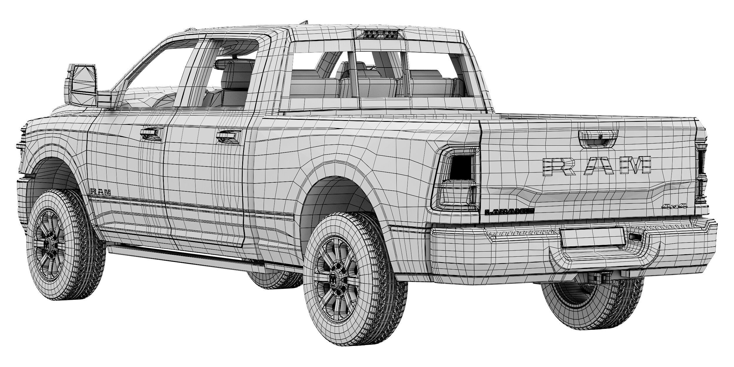 RAM 2500 Heavy Duty Laramie 2025 3D model_15