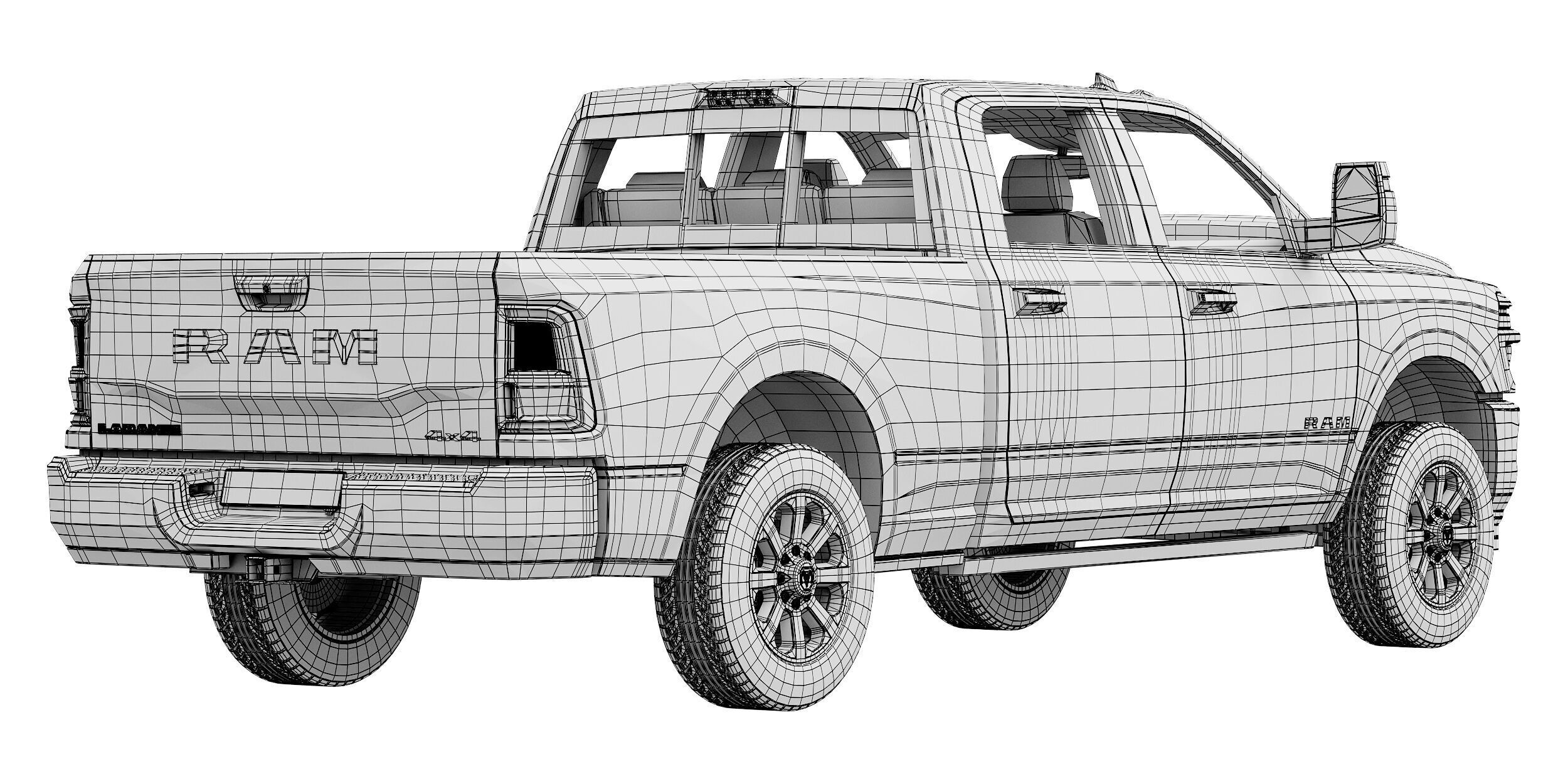 RAM 2500 Heavy Duty Laramie 2025 3D model_16