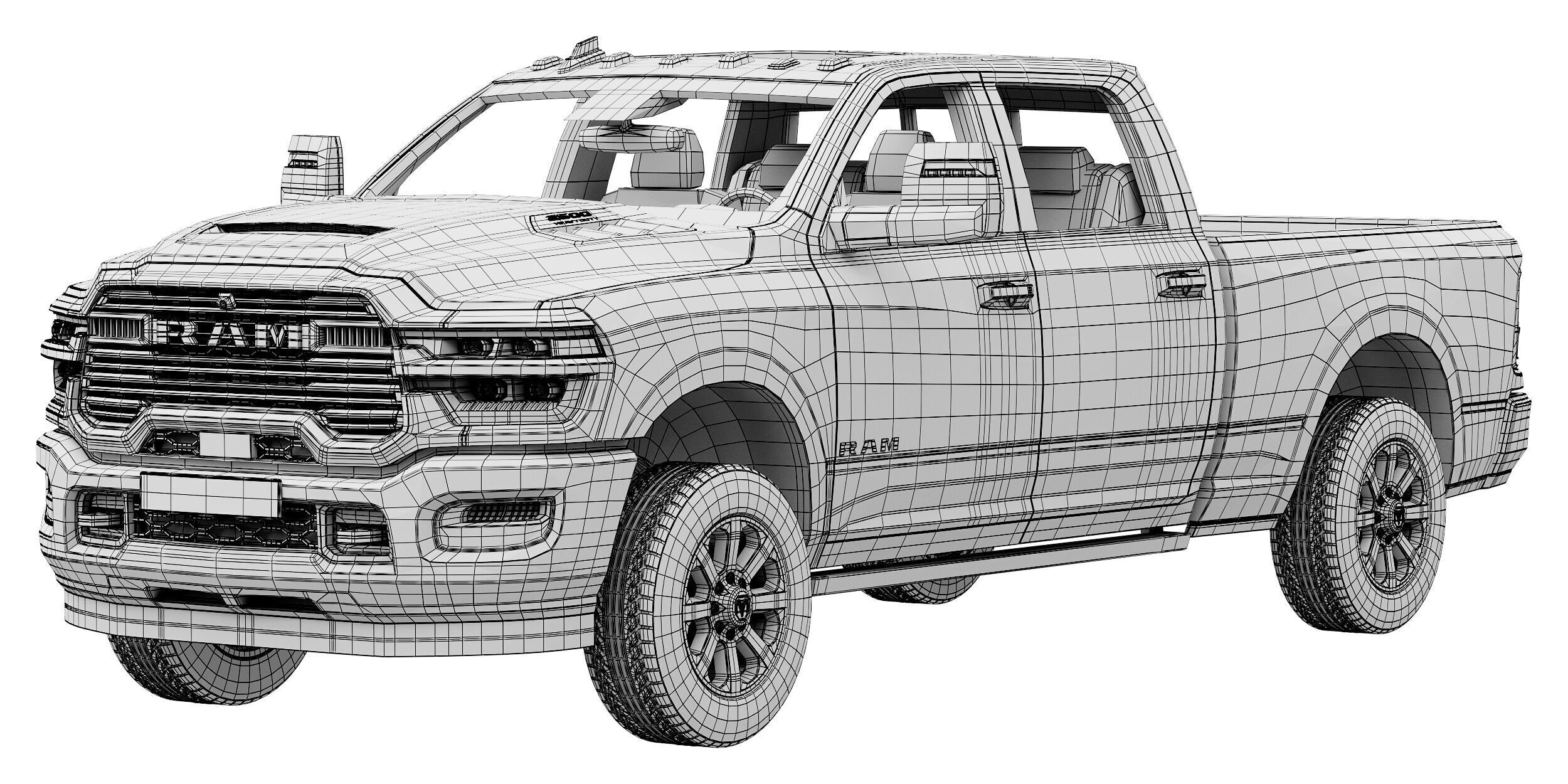 RAM 2500 Heavy Duty Laramie 2025 3D model_13
