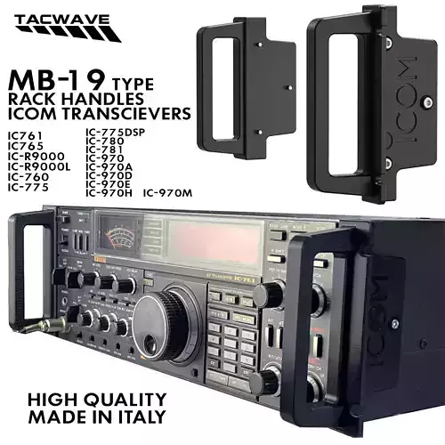 Icom Type MB-19 Rack Handles Compatible Accurate Design