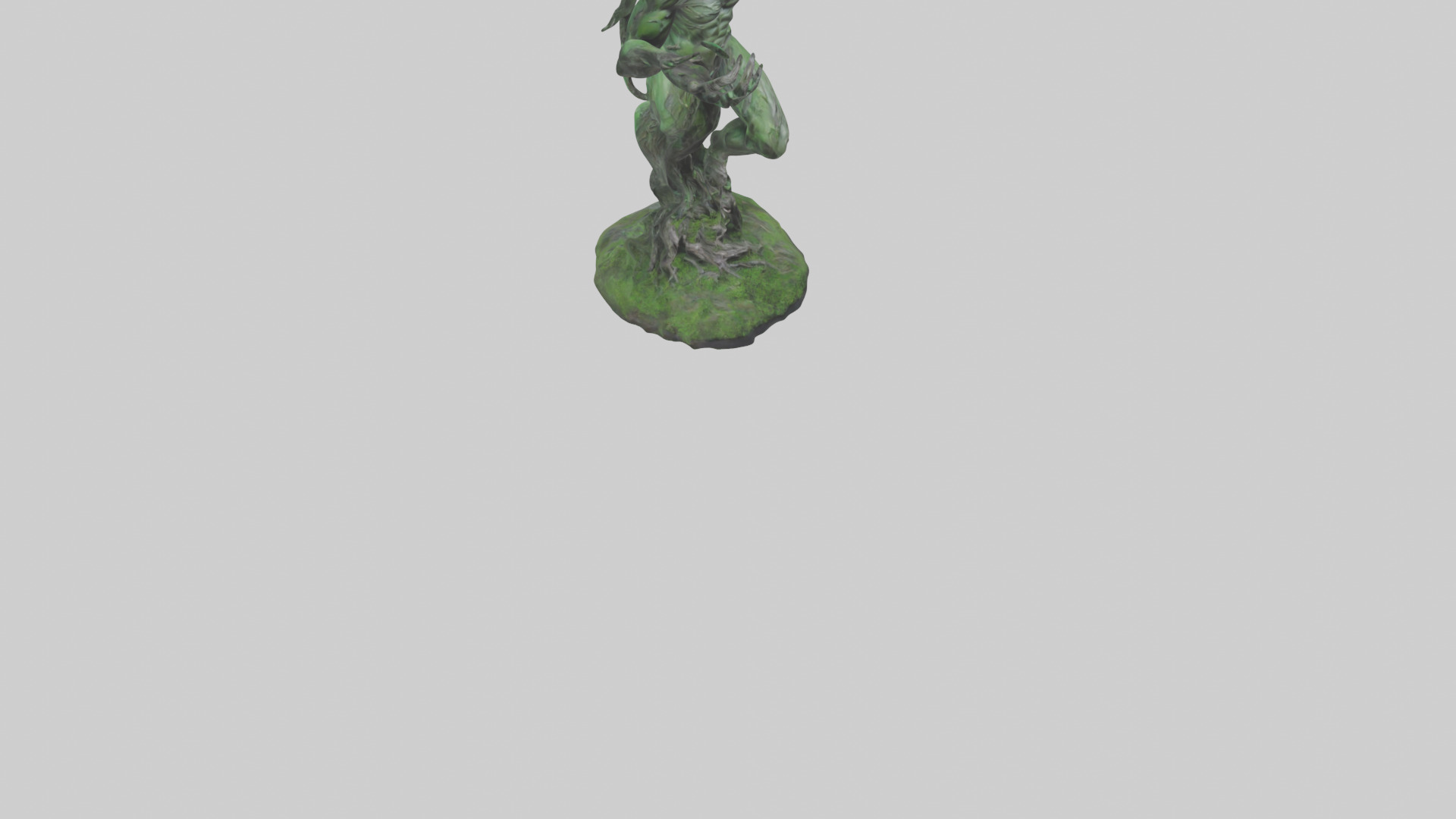 Forest Demon statue model Low-poly 3D model_10