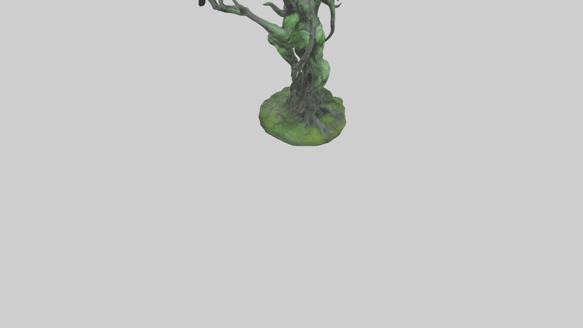 Forest Demon statue model Low-poly 3D model_7