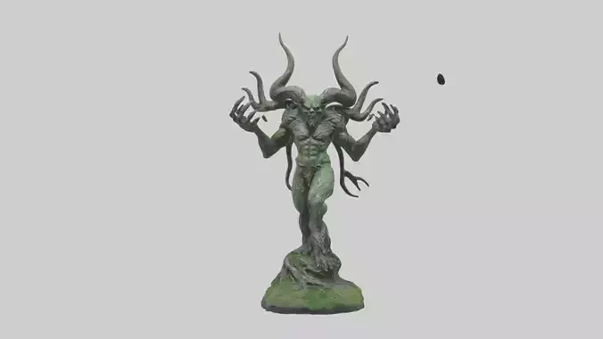 Forest Demon statue model