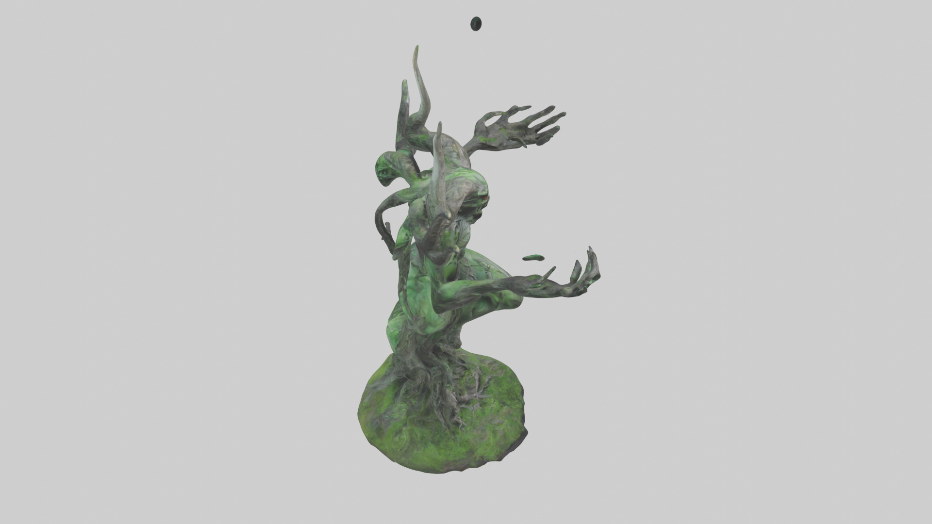 Forest Demon statue model Low-poly 3D model_28