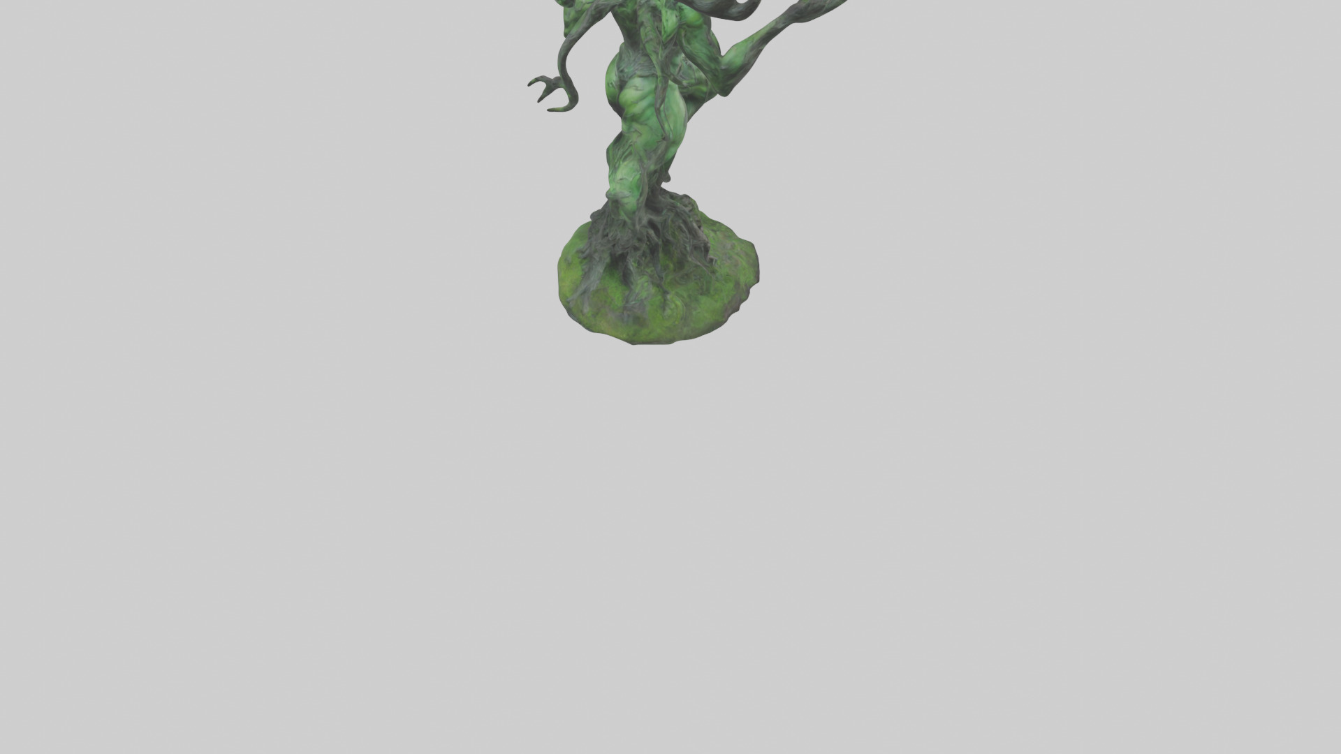 Forest Demon statue model Low-poly 3D model_8