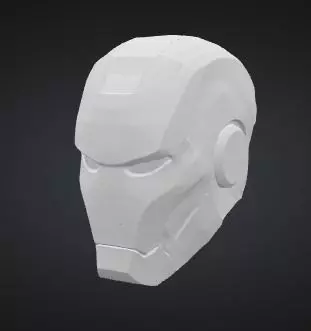 Iron Man Helmet - 3D Model Low-poly 3D model_0