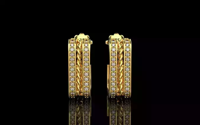 Earring with rope model 745