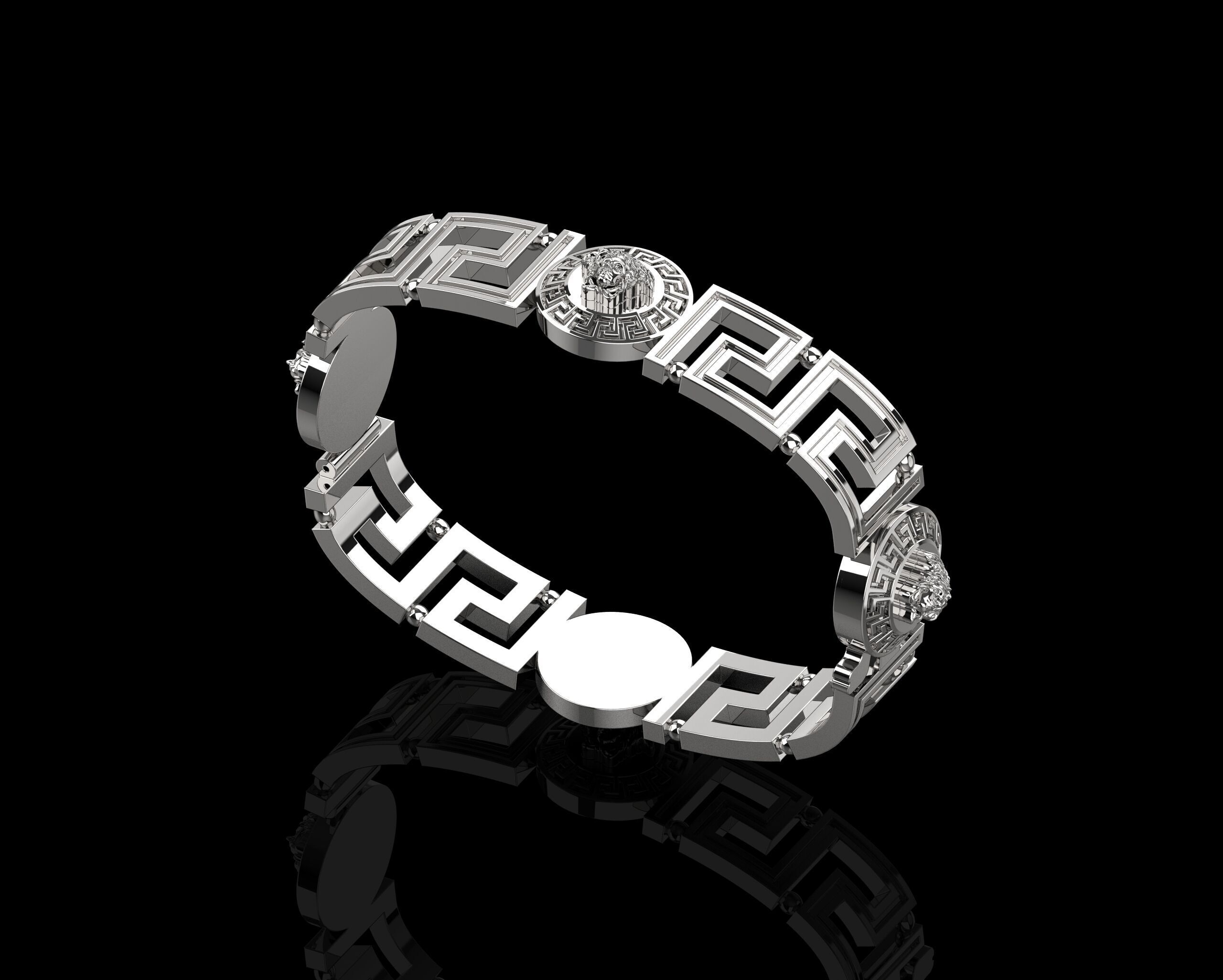 Vrsac Bracelet 185 Size N166 3D print model_19