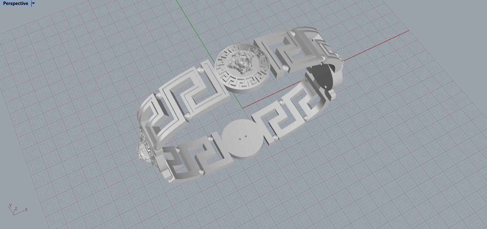 Vrsac Bracelet 185 Size N166 3D print model_20
