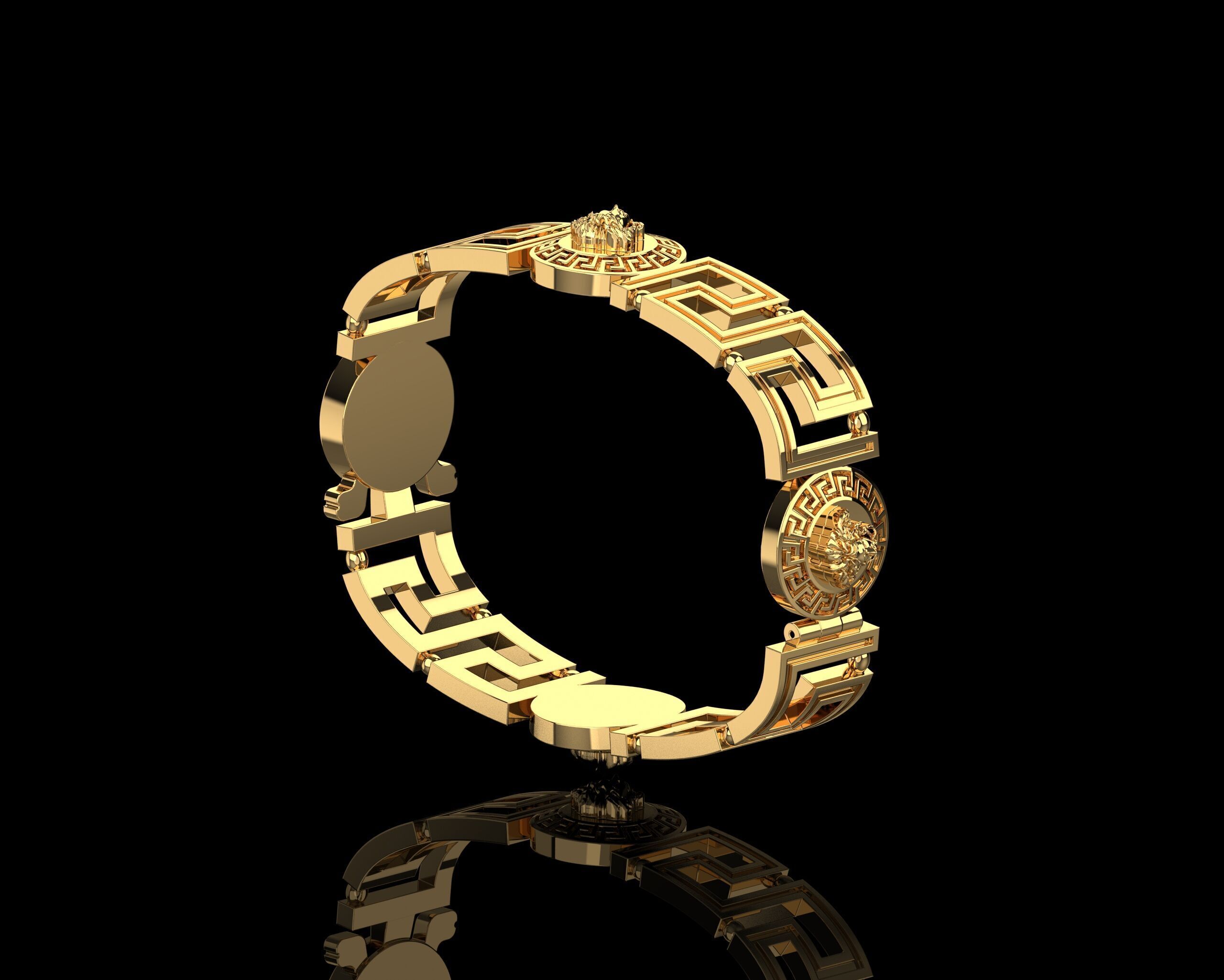 Vrsac Bracelet 185 Size N166 3D print model_3