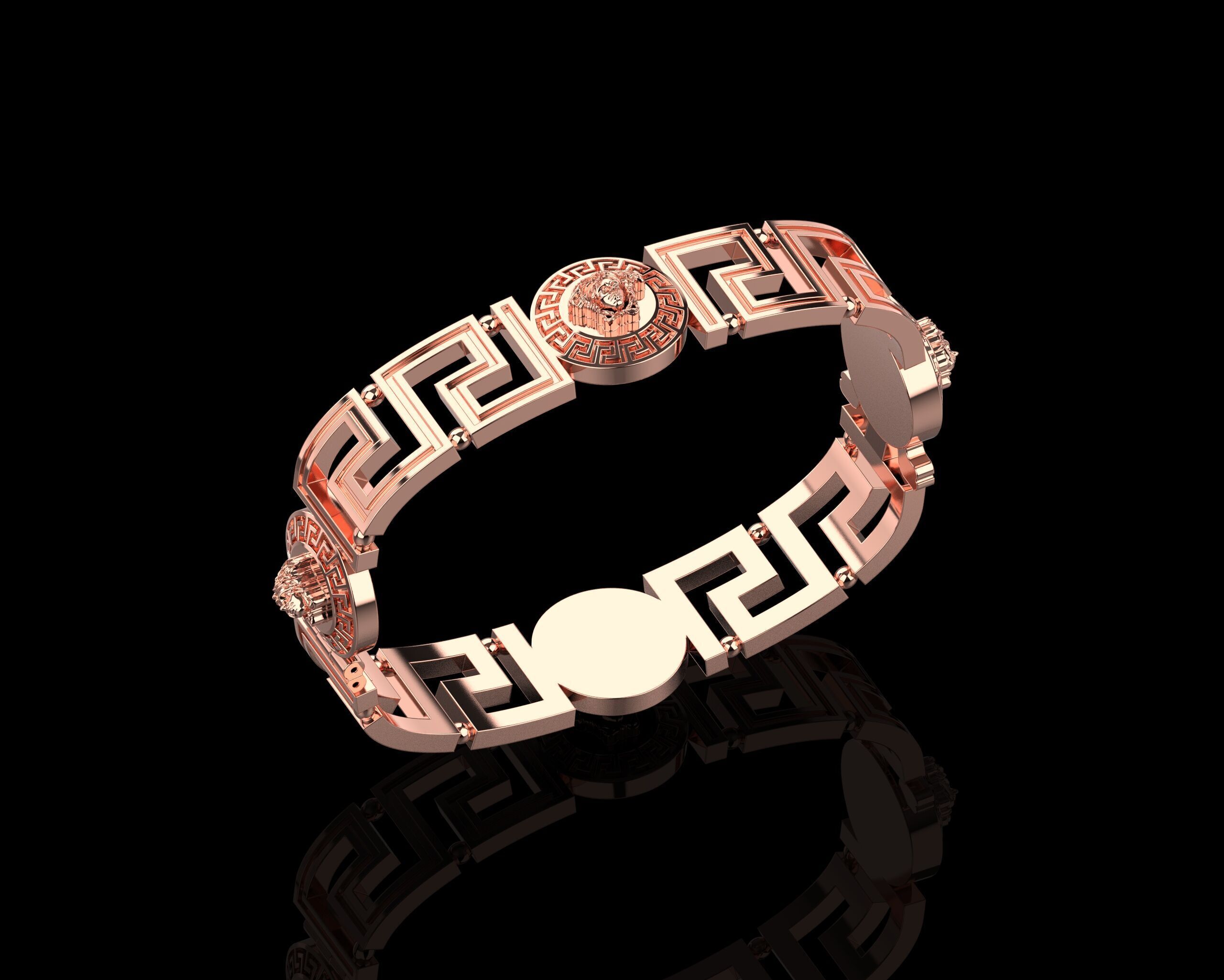 Vrsac Bracelet 185 Size N166 3D print model_12