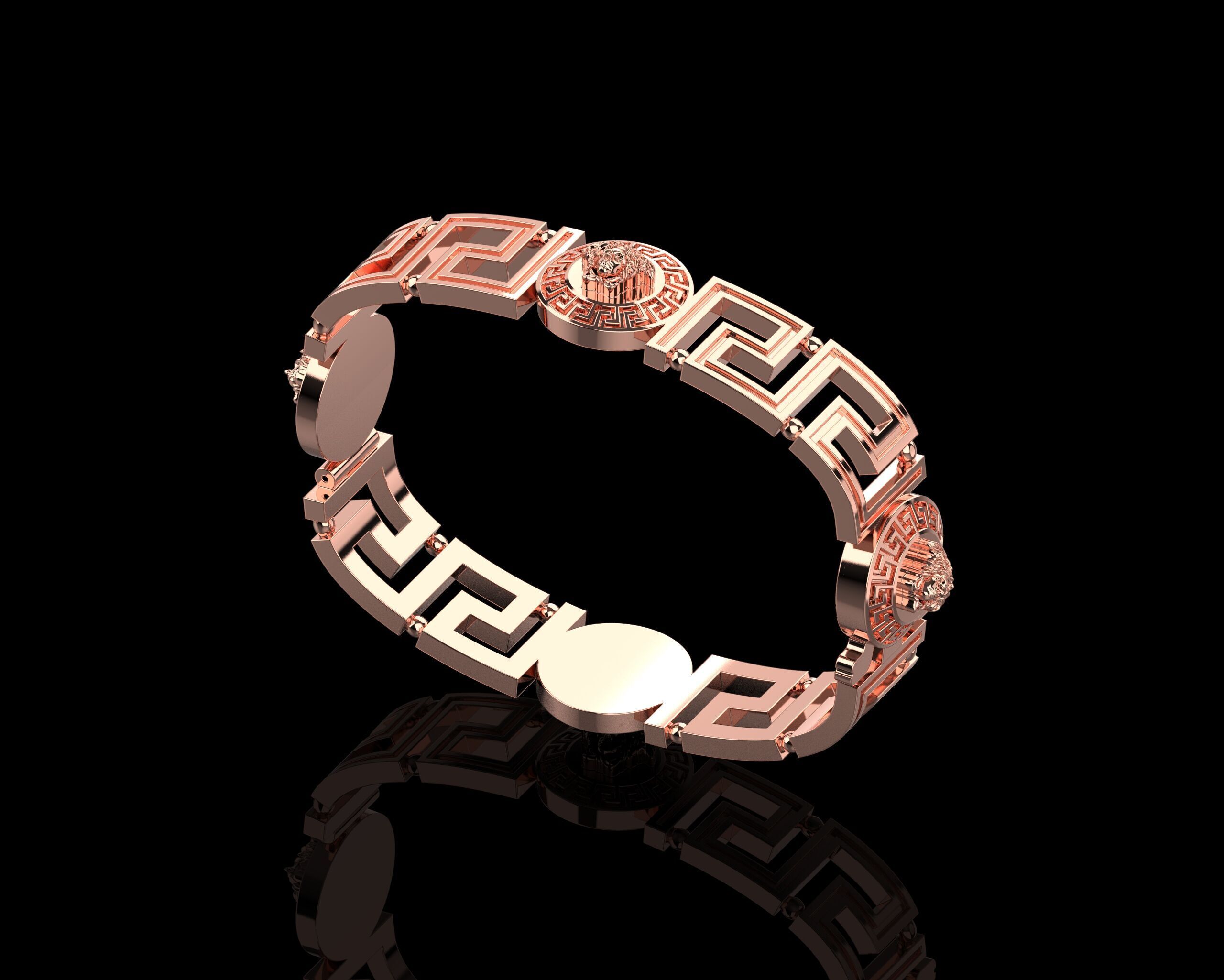 Vrsac Bracelet 185 Size N166 3D print model_14