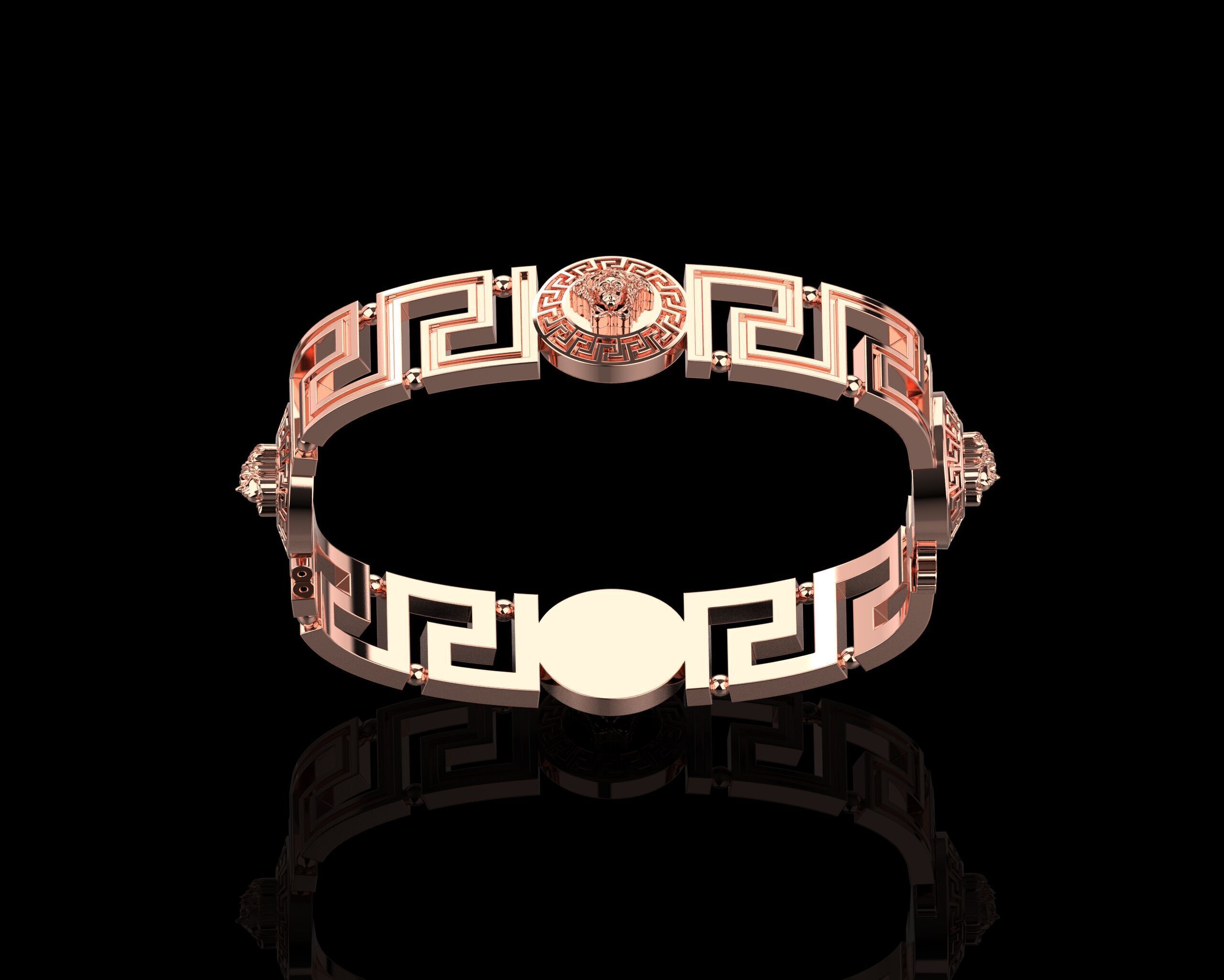 Vrsac Bracelet 185 Size N166 3D print model_13