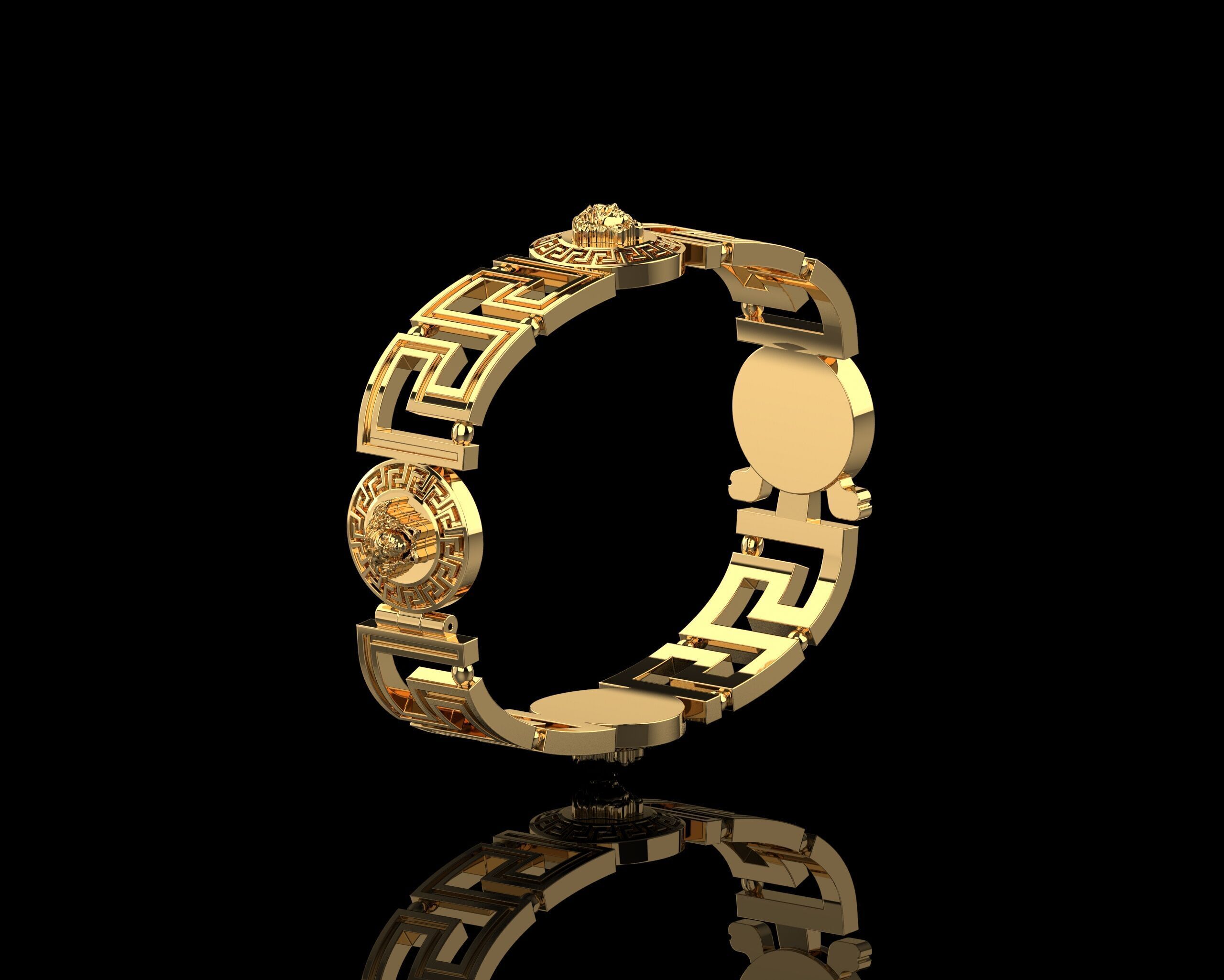 Vrsac Bracelet 185 Size N166 3D print model_5