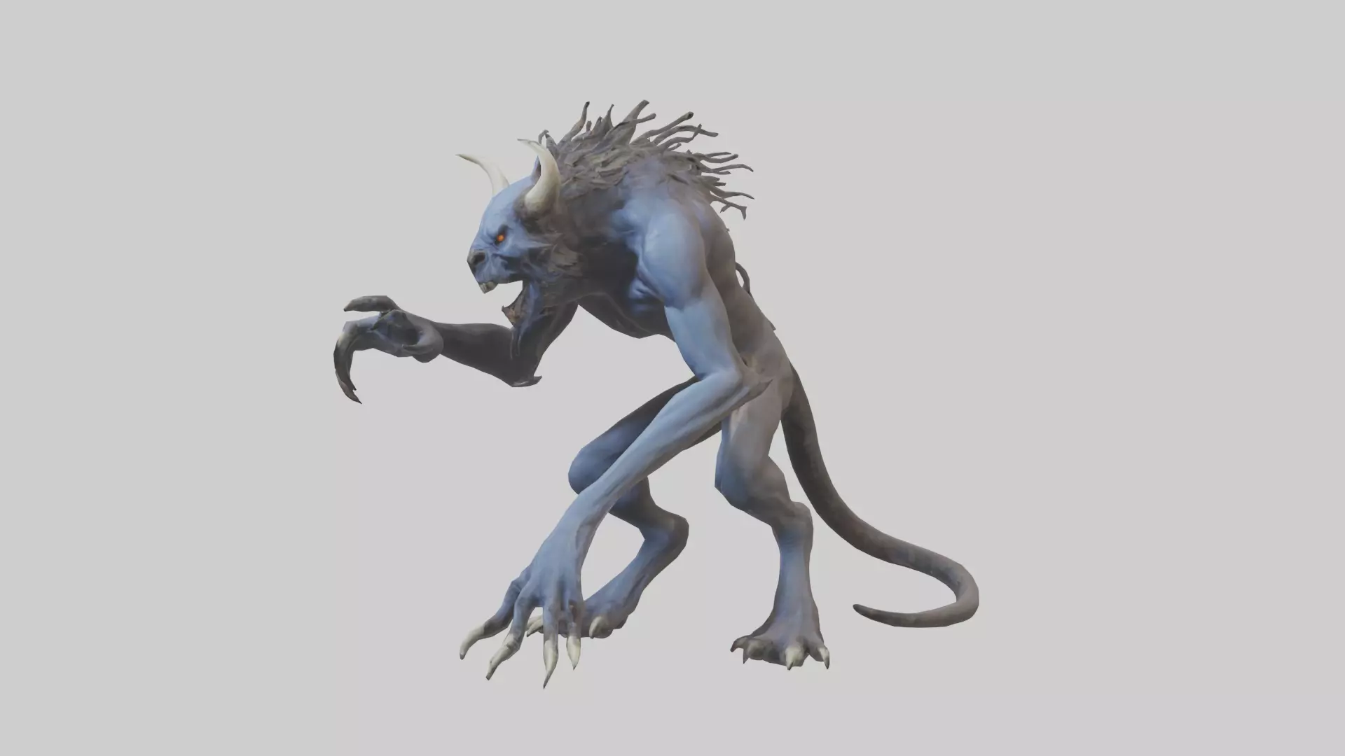 Forsaken Beast model Low-poly 3D model_0
