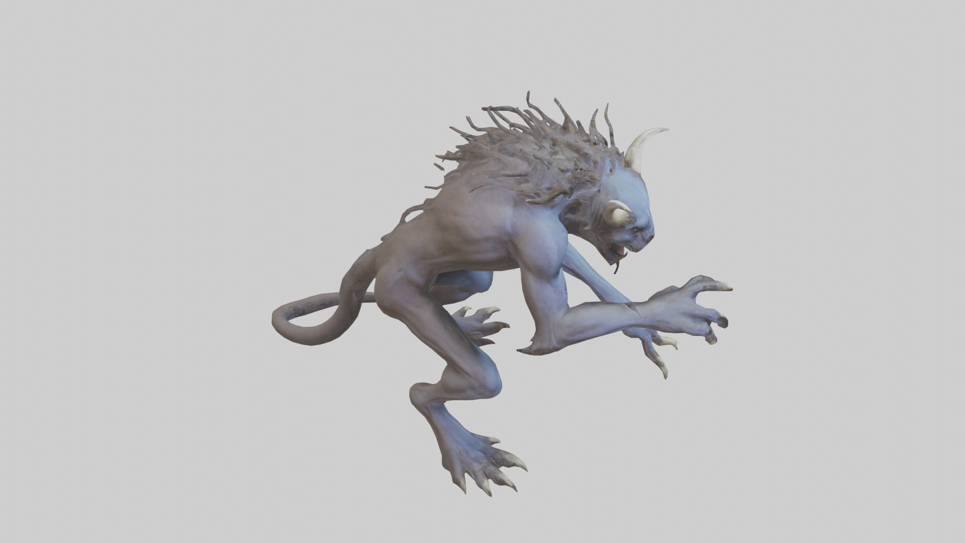 Forsaken Beast model Low-poly 3D model_28
