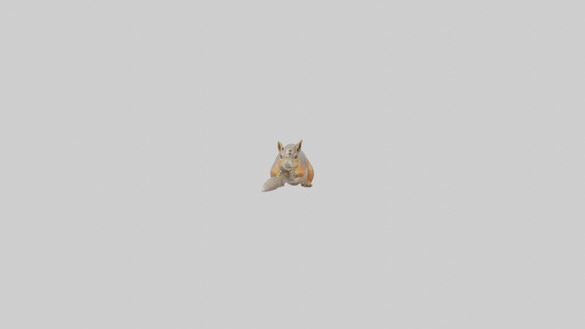 Fox Squirrel perched model Low-poly 3D model_14