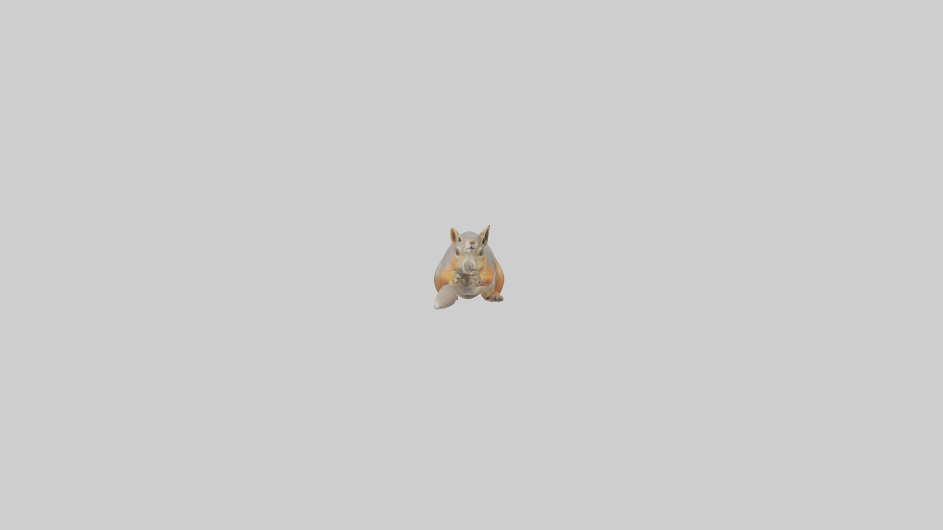 Fox Squirrel perched model Low-poly 3D model_9