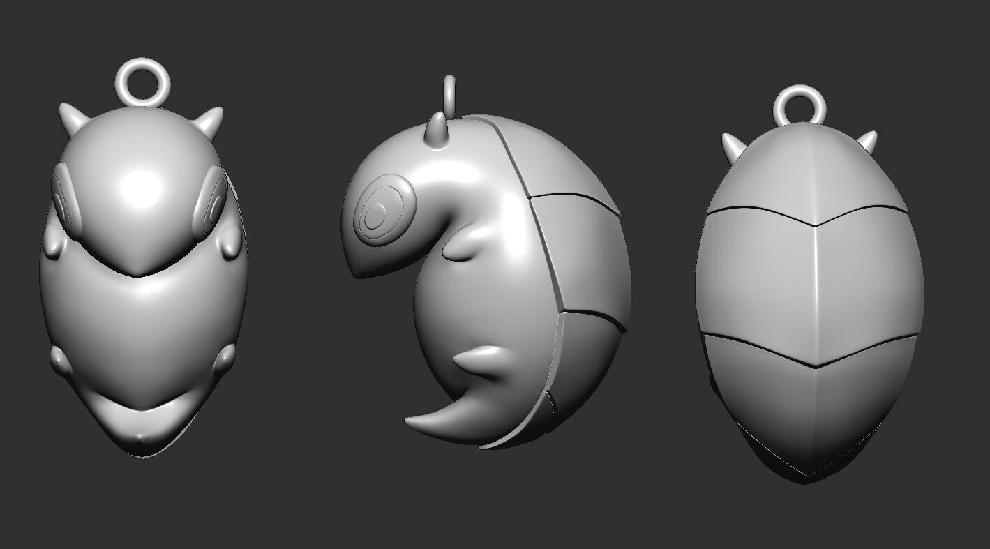 Gekko Abilities Wingman Dizzy MoshPit Trash Keychain - Valorant 3D print model_6