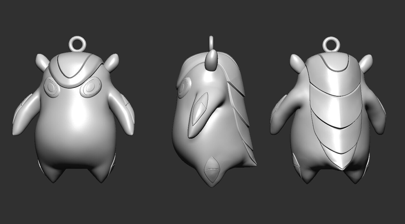 Gekko Abilities Wingman Dizzy MoshPit Trash Keychain - Valorant 3D print model_5