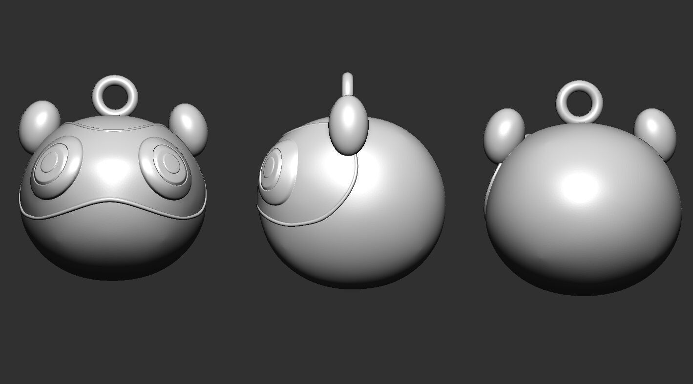 Gekko Abilities Wingman Dizzy MoshPit Trash Keychain - Valorant 3D print model_4