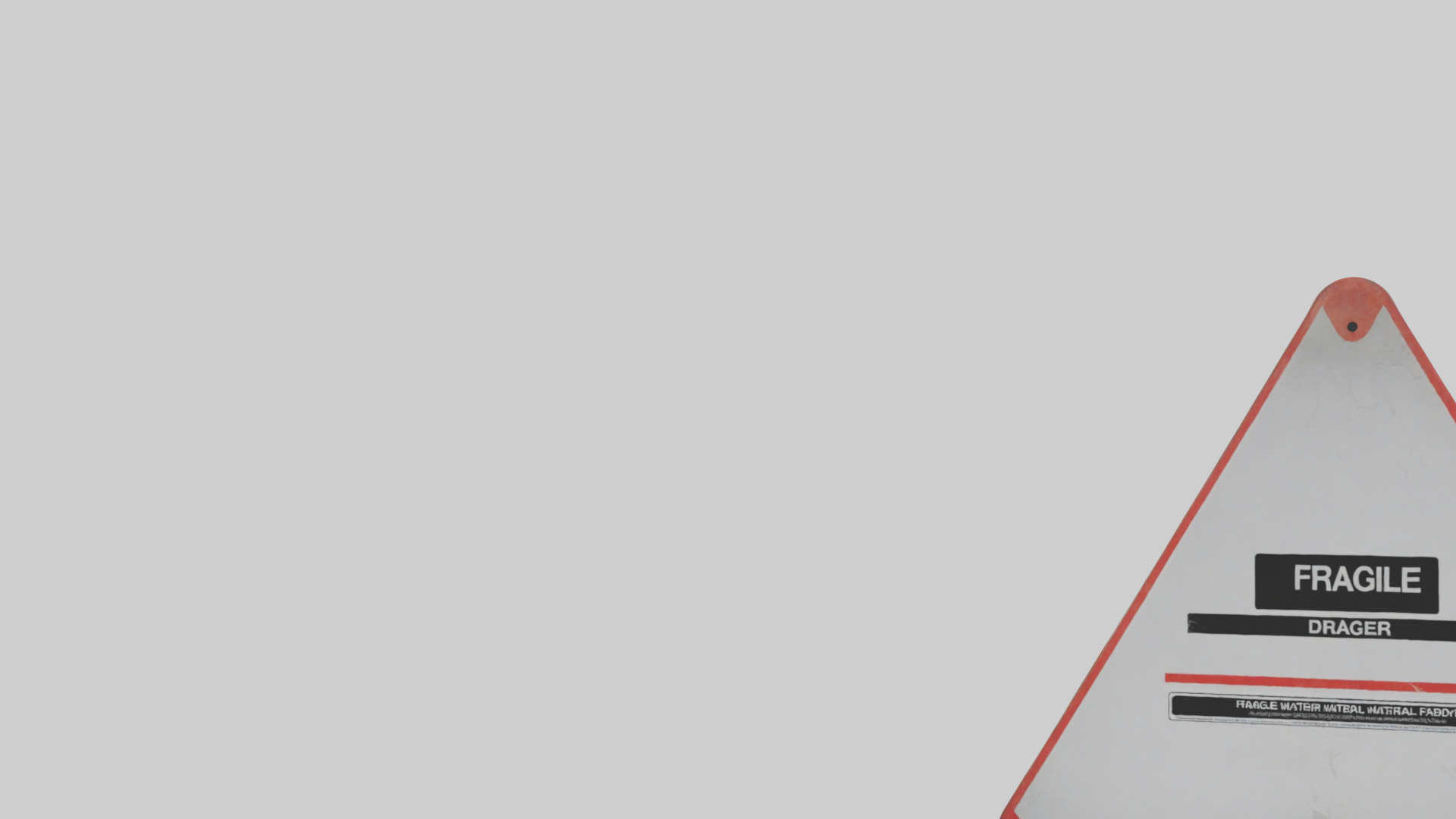 Fragile Material Handling Danger Sign model Low-poly 3D model_21