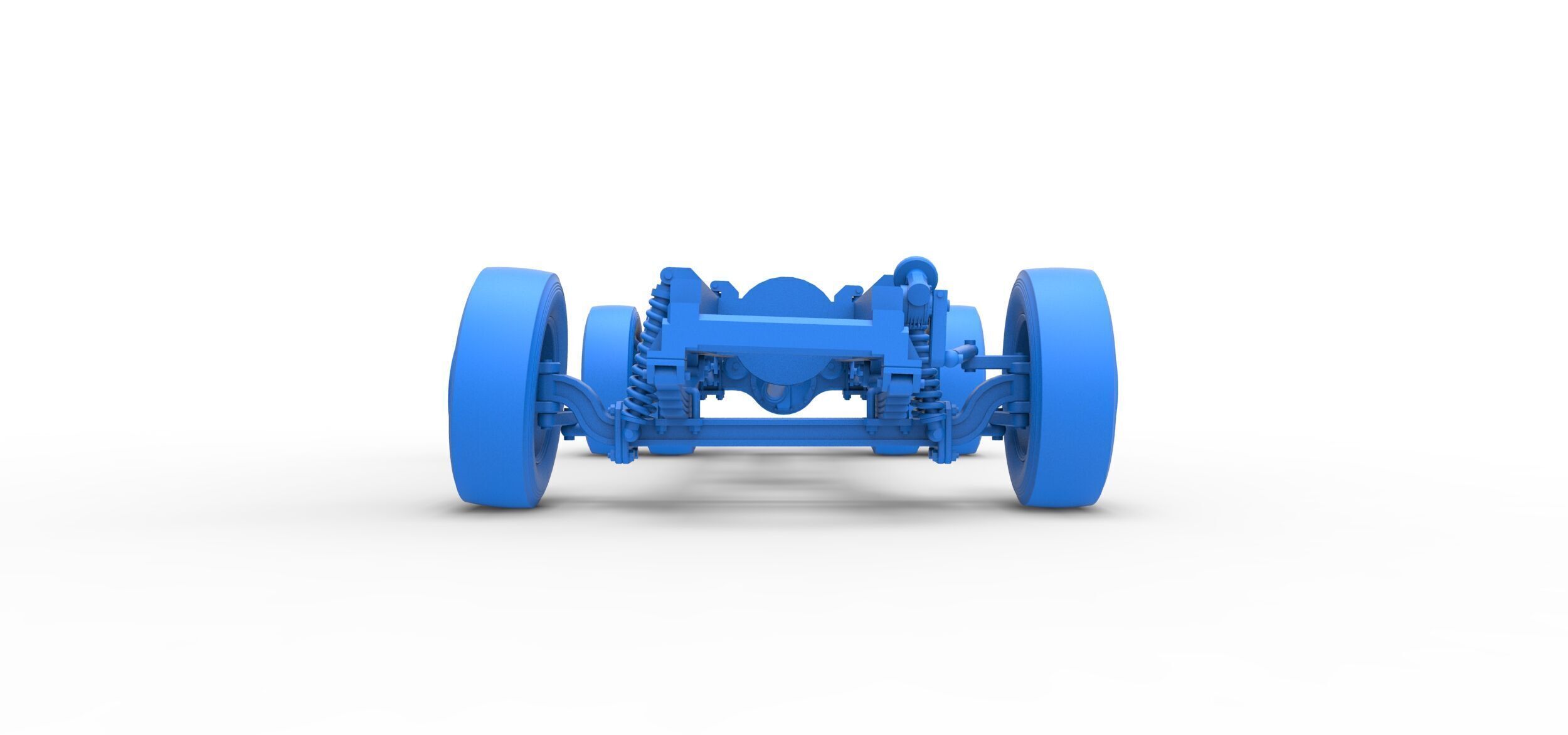 Chassis of Big Rig Racing Semi truck Scale 1 to 25 3D print model_17