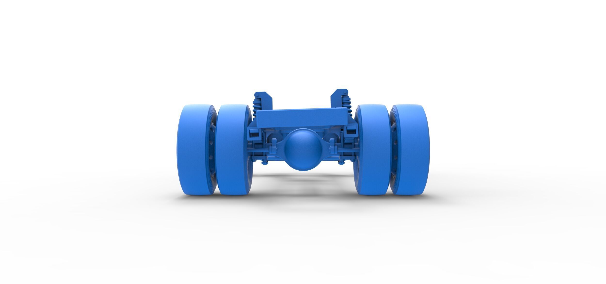 Chassis of Big Rig Racing Semi truck Scale 1 to 25 3D print model_24