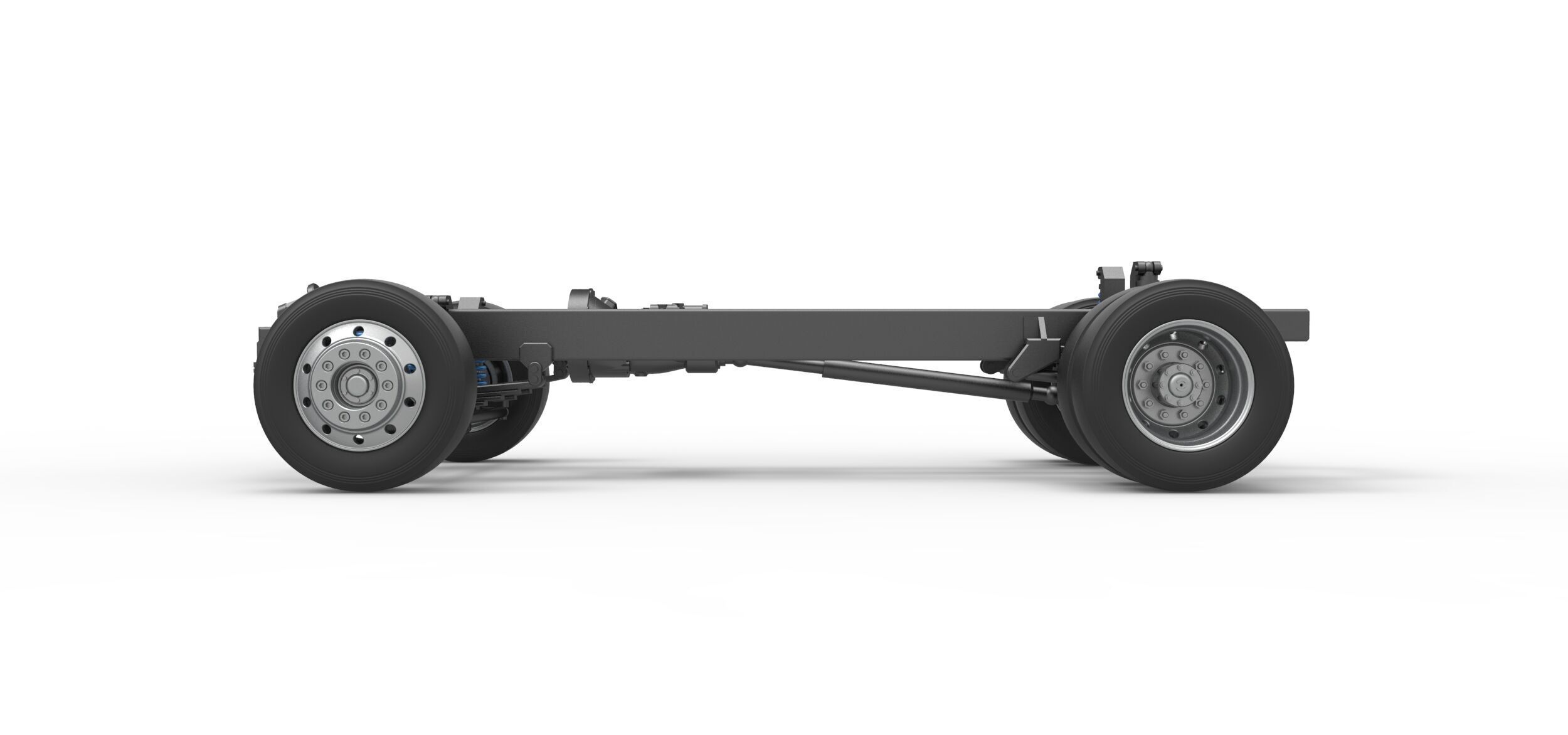 Chassis of Big Rig Racing Semi truck Scale 1 to 25 3D print model_6