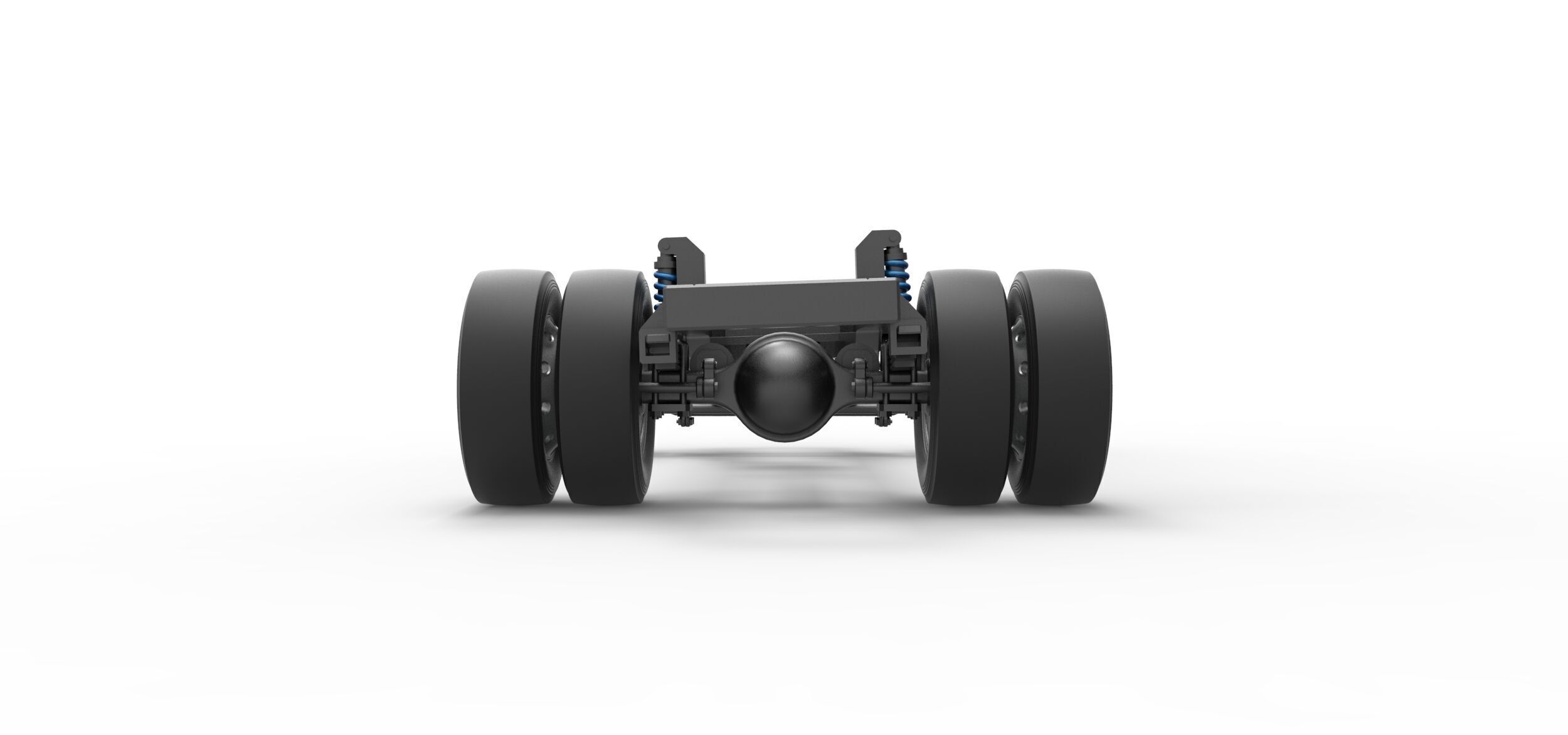 Chassis of Big Rig Racing Semi truck Scale 1 to 25 3D print model_11