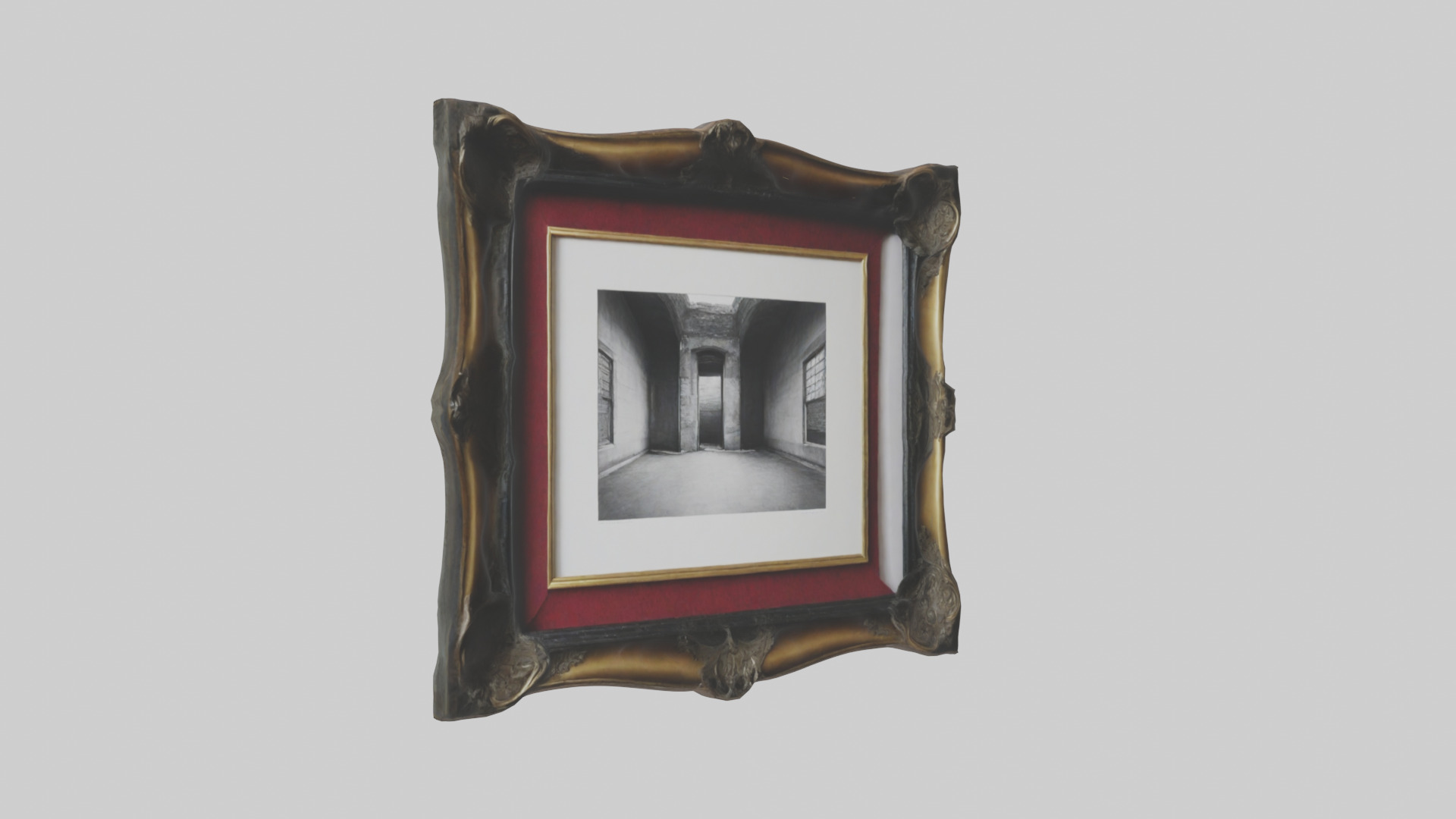 Framed Photograph Low-poly 3D model_12