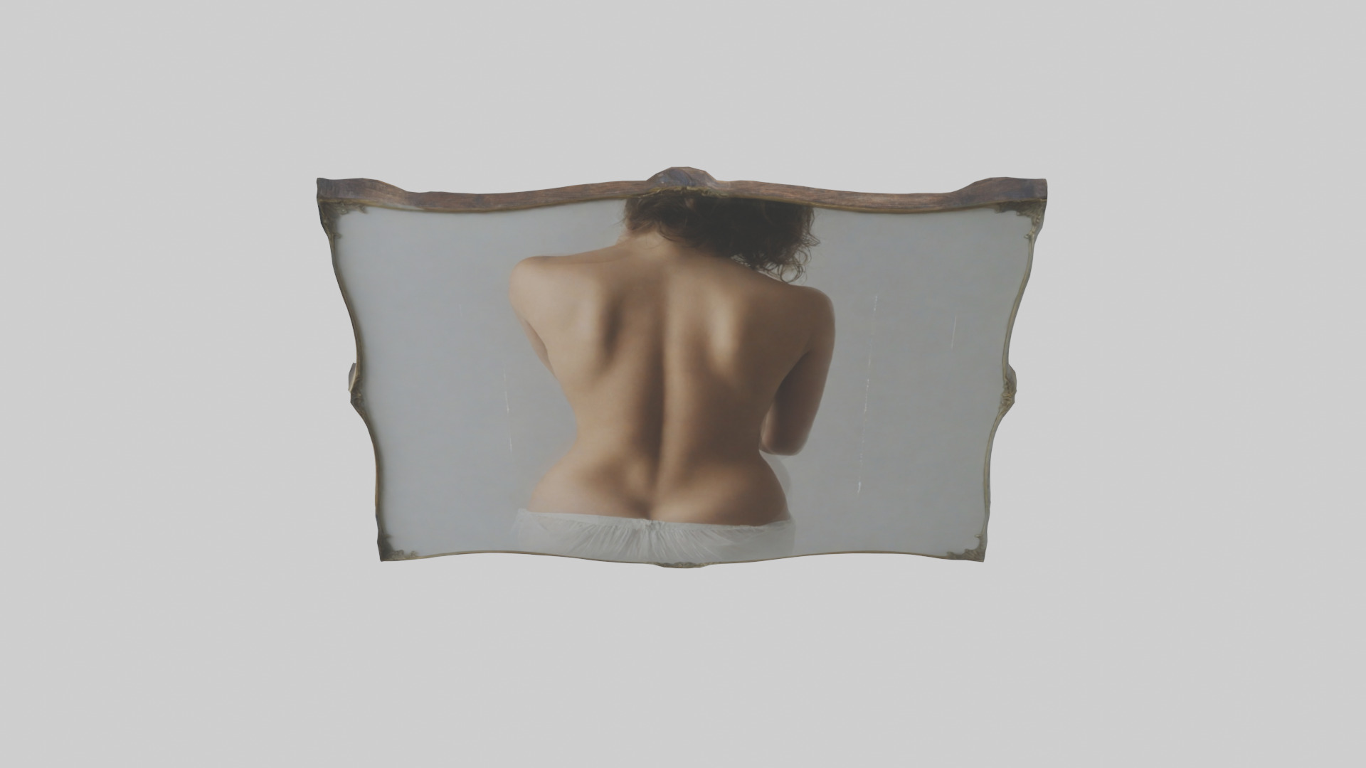 Framed Photograph Low-poly 3D model_16