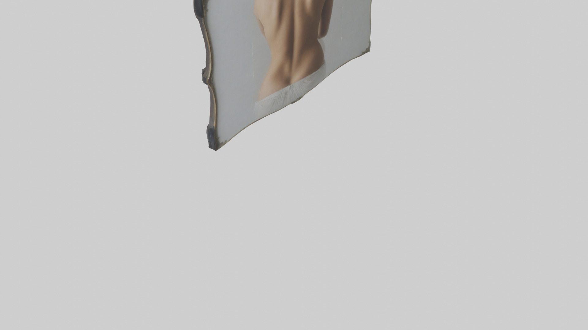 Framed Photograph Low-poly 3D model_3